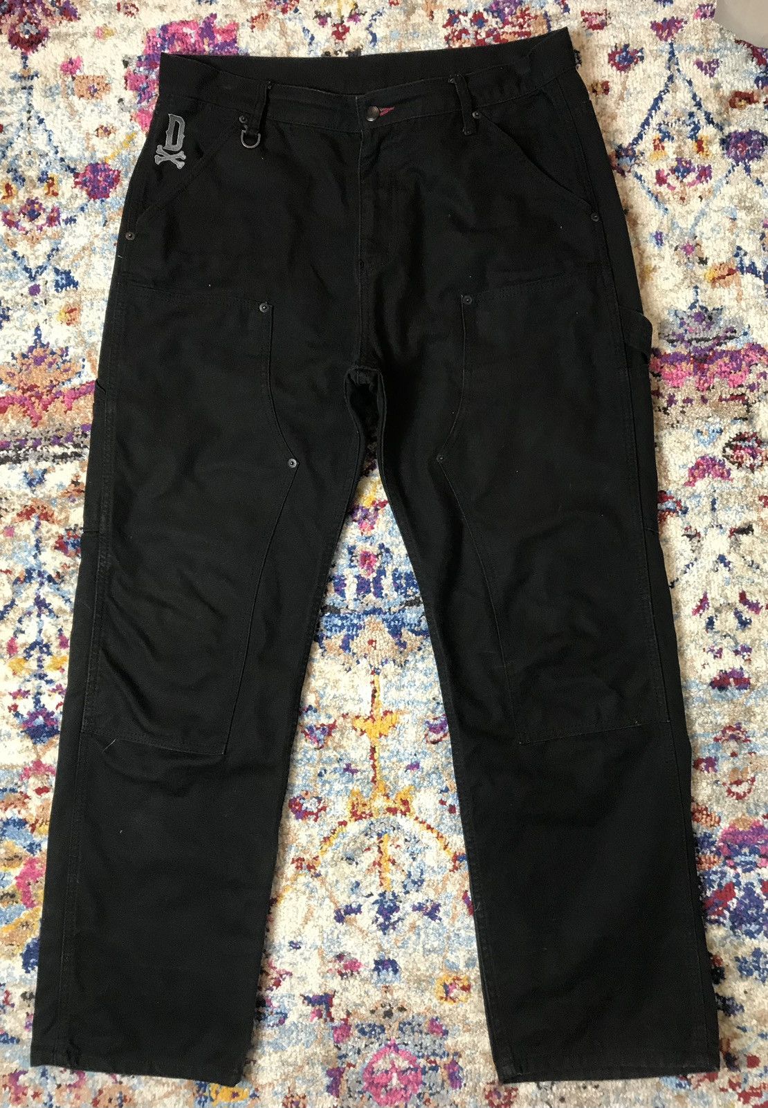 Japanese Brand Double Steal Japan Double Knee Embroidered Pants W34 Size US 34 / EU 50 - 1 Thumbnail