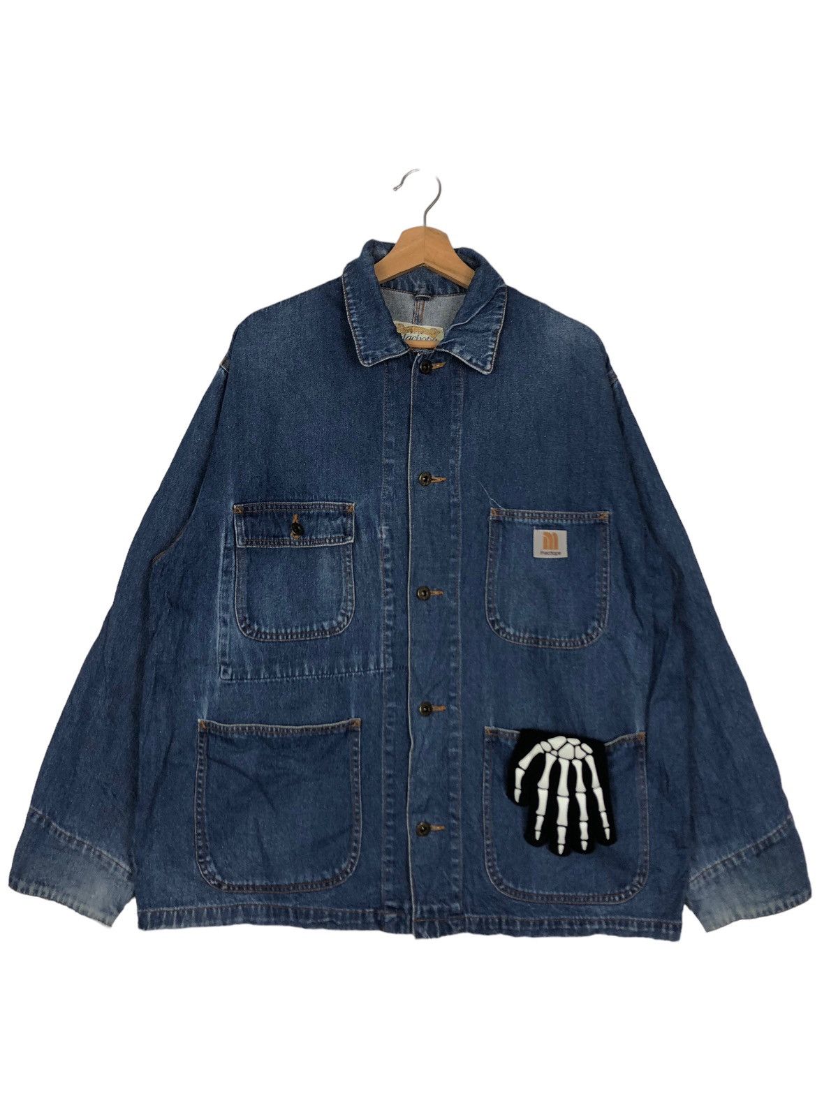 Japanese Brand 🔥90’s Denim Chore Work Jacket Machope Toyo Enterprise Size US L / EU 52-54 / 3 - 1 Thumbnail