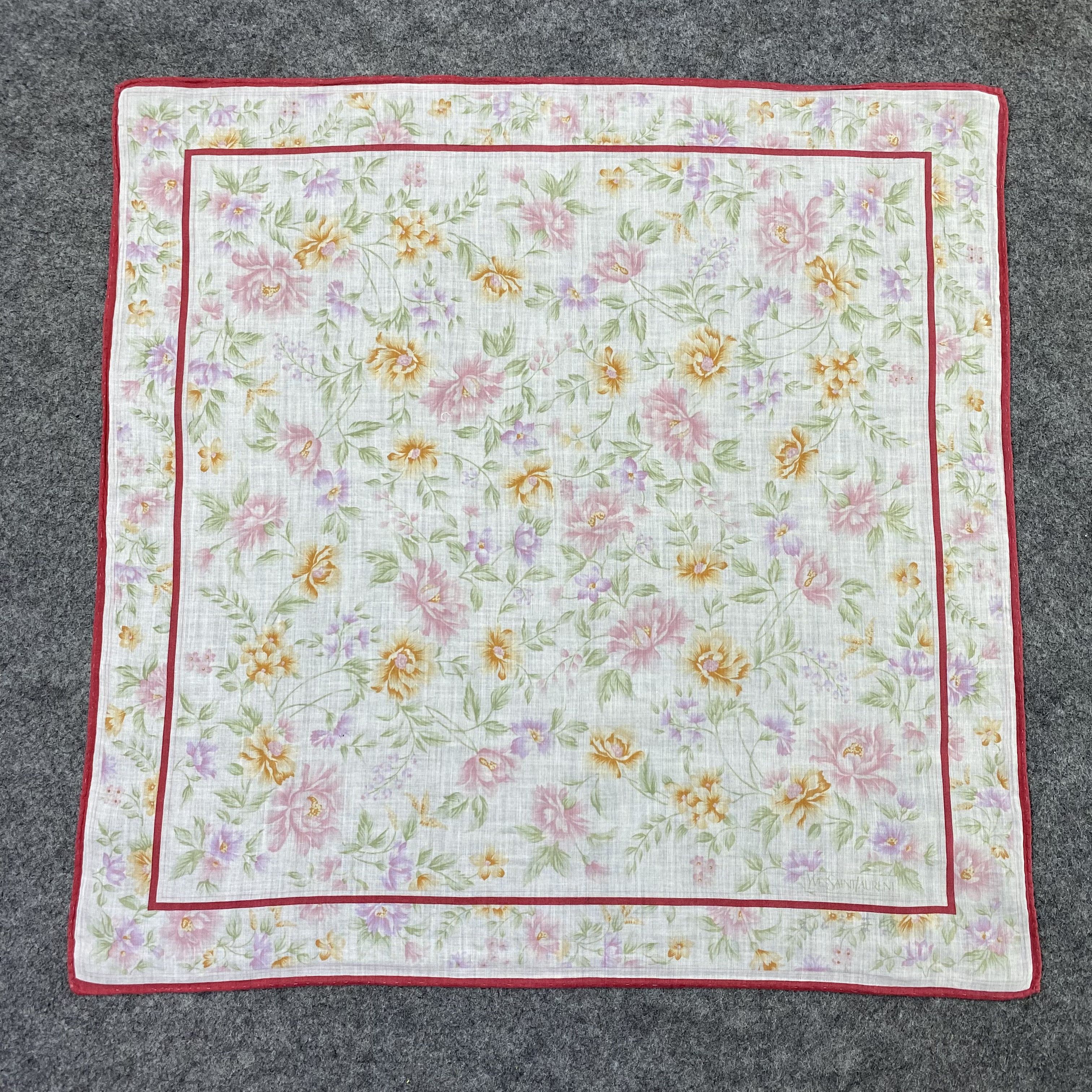 Yves Saint Laurent Yves Saint Laurent Handkerchief /Bandana /Neckerchief-B2216 Size ONE SIZE - 3 Thumbnail