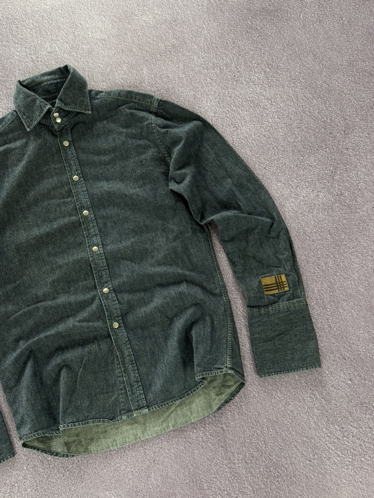 Burberry Burberry 00’s Luxury Denim Button Up Shirt Size US M / EU 48-50 / 2 - 5 Thumbnail