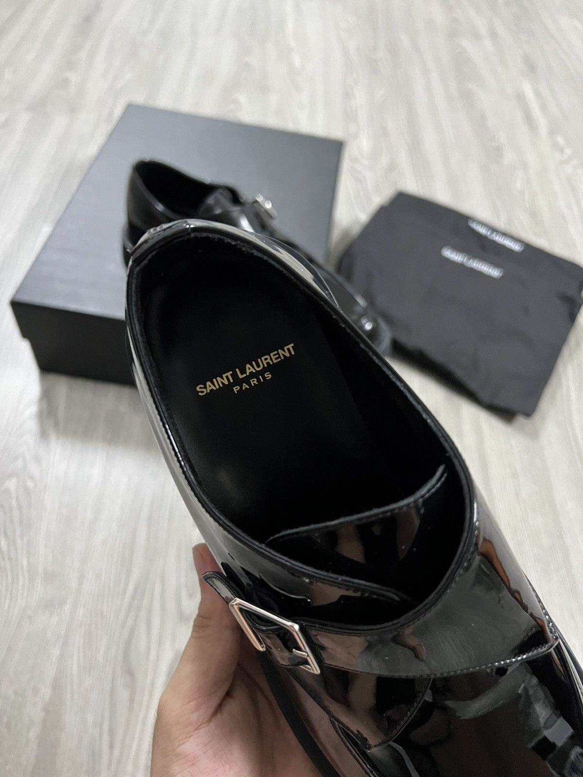 Saint Laurent Paris Saint Laurent Teddy Monkstraps Size US 8 / EU 41 - 7 Thumbnail
