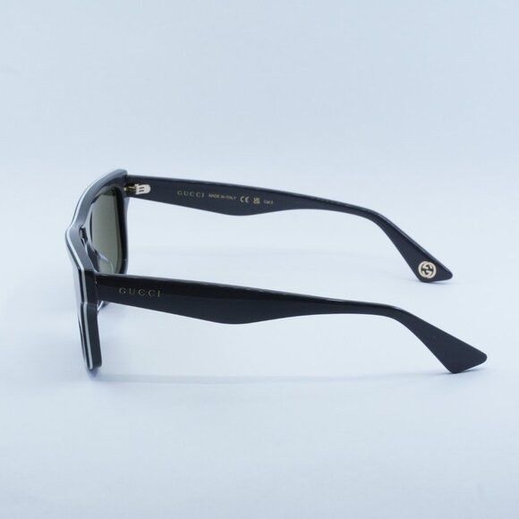 Gucci Gucci GG1618SA 003 Sunglasses Black/Grey Square Frame Size ONE SIZE - 9 Thumbnail