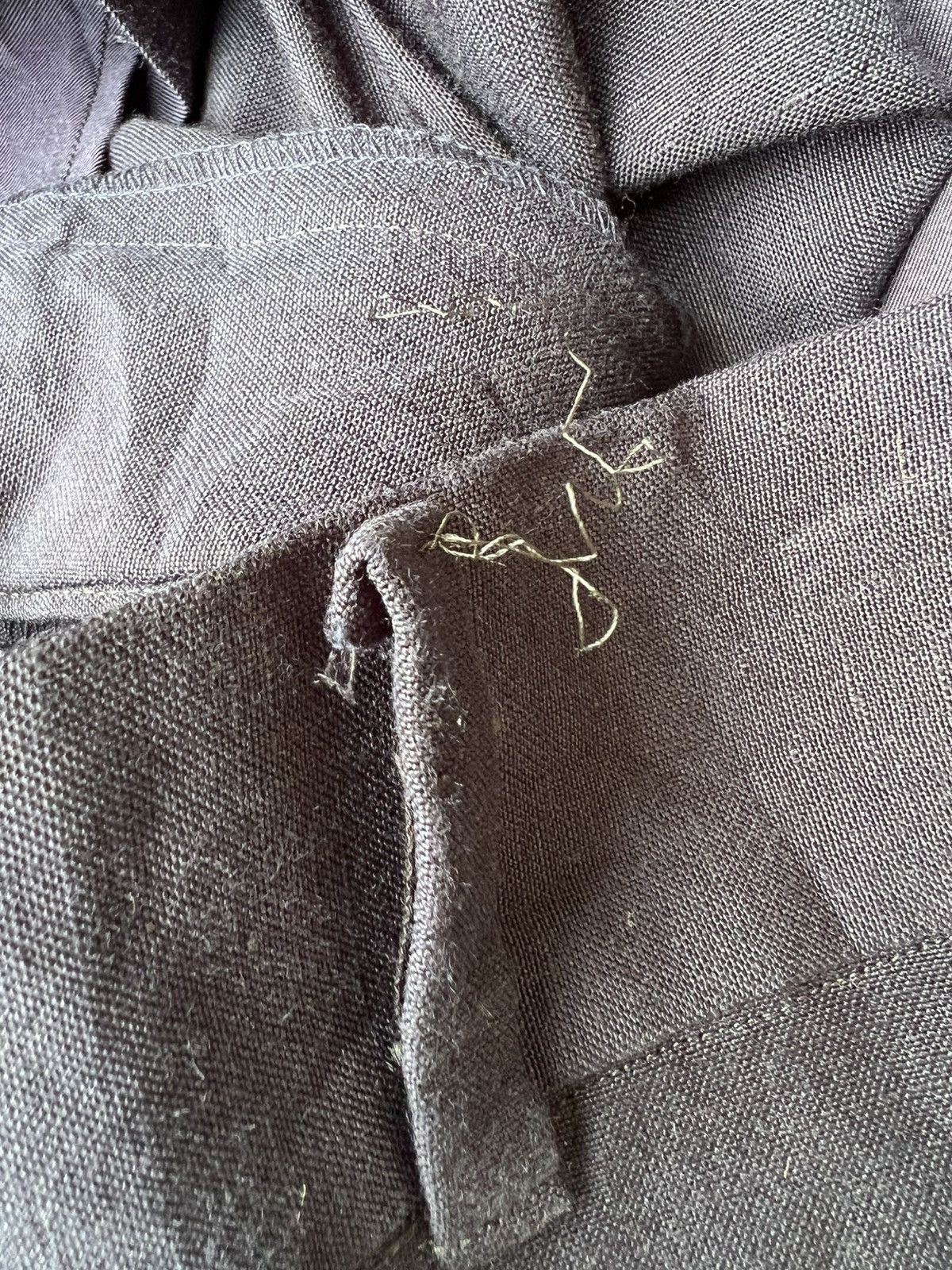 ato Ato Made in Japan Navy Blue Linen Trouser Pant Size US 29 - 18 Thumbnail
