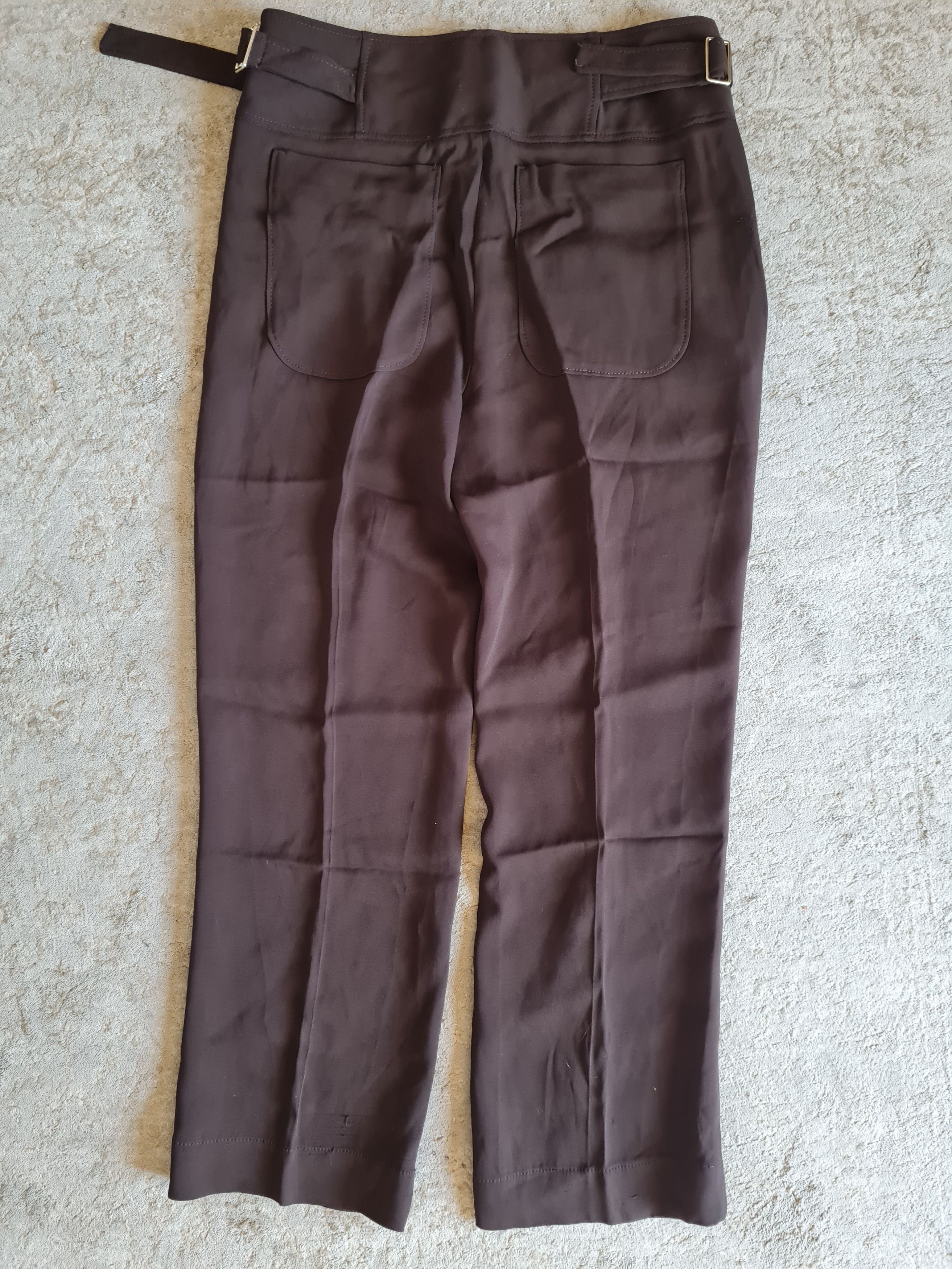 Massimo Dutti Massimo Dutti dark brown trousers Size 28" / US 6 / IT 42 - 1 Thumbnail