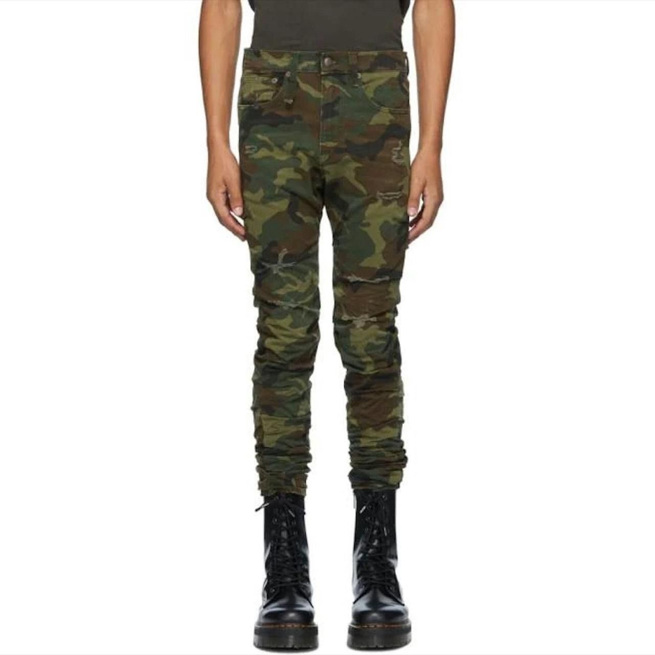 R13 R13 Skywalker Camo Stacked Jeans Size US 31 - 1 Thumbnail