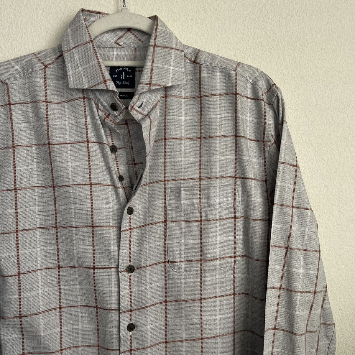 Johnnie O Top Shelf Checkered Button Down Long Sleeve Shirt