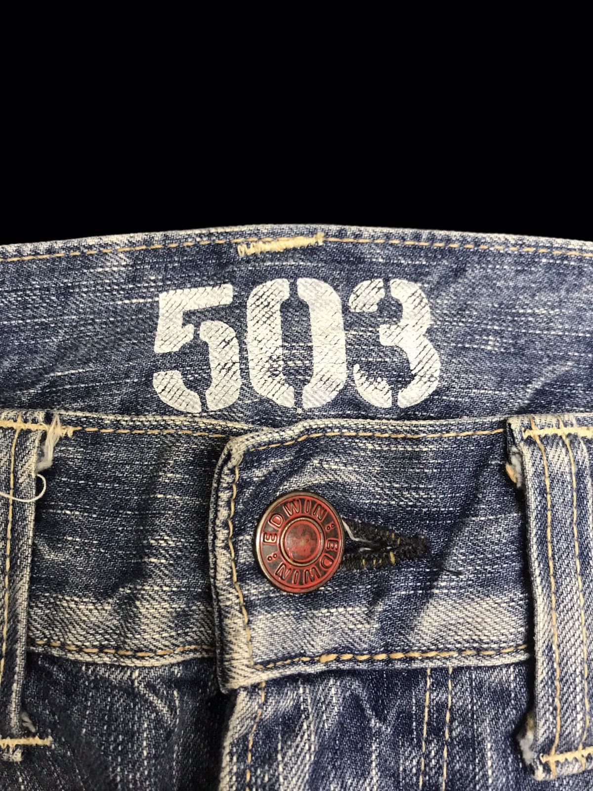 Edwin 💥BOOTCUT💥ARCHIVAL EDWIN DISTRSSD PAINT SPLATTER DENIM F170 Size US 32 / EU 48 - 10 Thumbnail