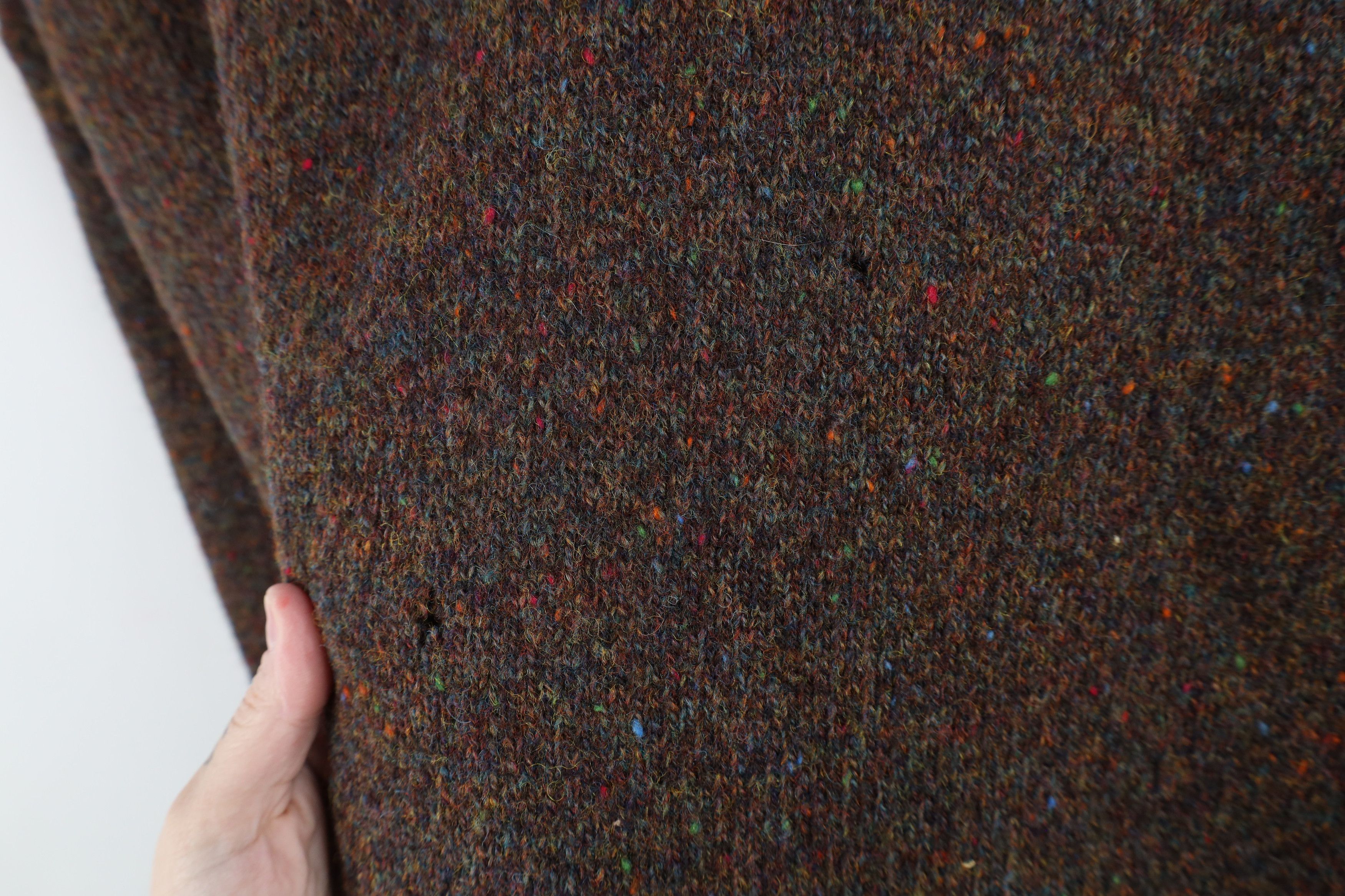 Vintage Vintage 90s Streetwear Knit Rainbow Fleck Turtleneck Sweater Size XL / US 12-14 / IT 48-50 - 4 Thumbnail