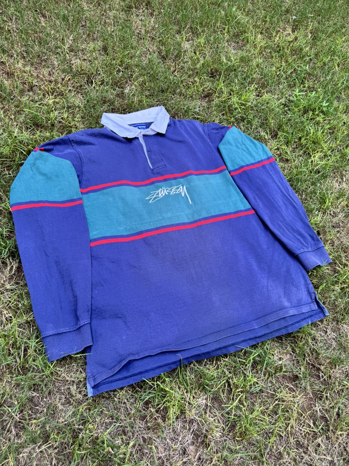 Stussy Vintage Stussy Polo Long Sleeve 90s Size US XXL / EU 58 / 5 - 3 Thumbnail