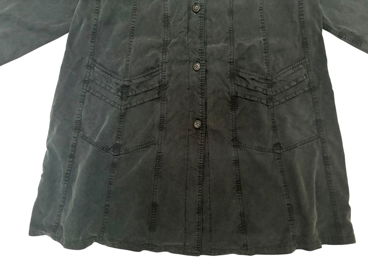 Japanese Brand DEUXIÈME CLASSE 🇯🇵 BLACK LABEL LYOCELL LONG JACKET MINIMALIST Size M / US 6-8 / IT 42-44 - 5 Thumbnail