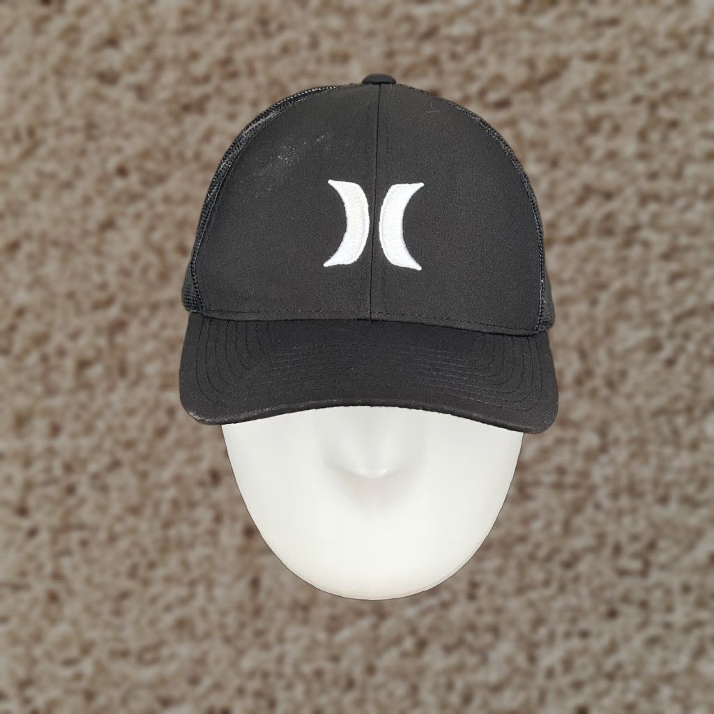 Hurley Hurley Hat Cap Snap Back Adult Black Polyester Blend E Twill Trucker Logo Casual Men One Size Size ONE SIZE - 1 Thumbnail