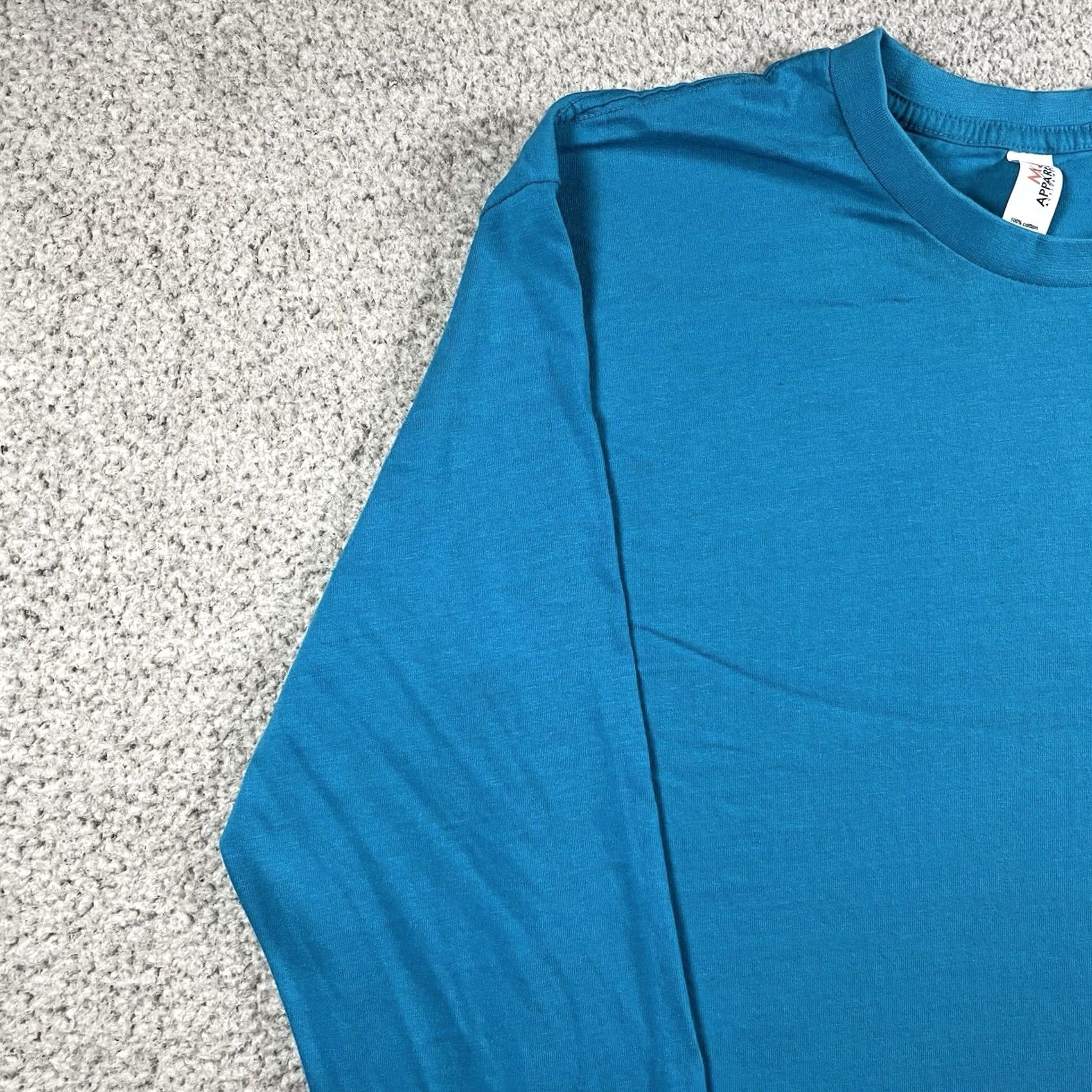 Vintage Trader Joes Shirt Mens L Blue Long Sleeve Crew Work Logo T-Shirt Classic Flower All Seasons Size US L / EU 52-54 / 3 - 6 Thumbnail