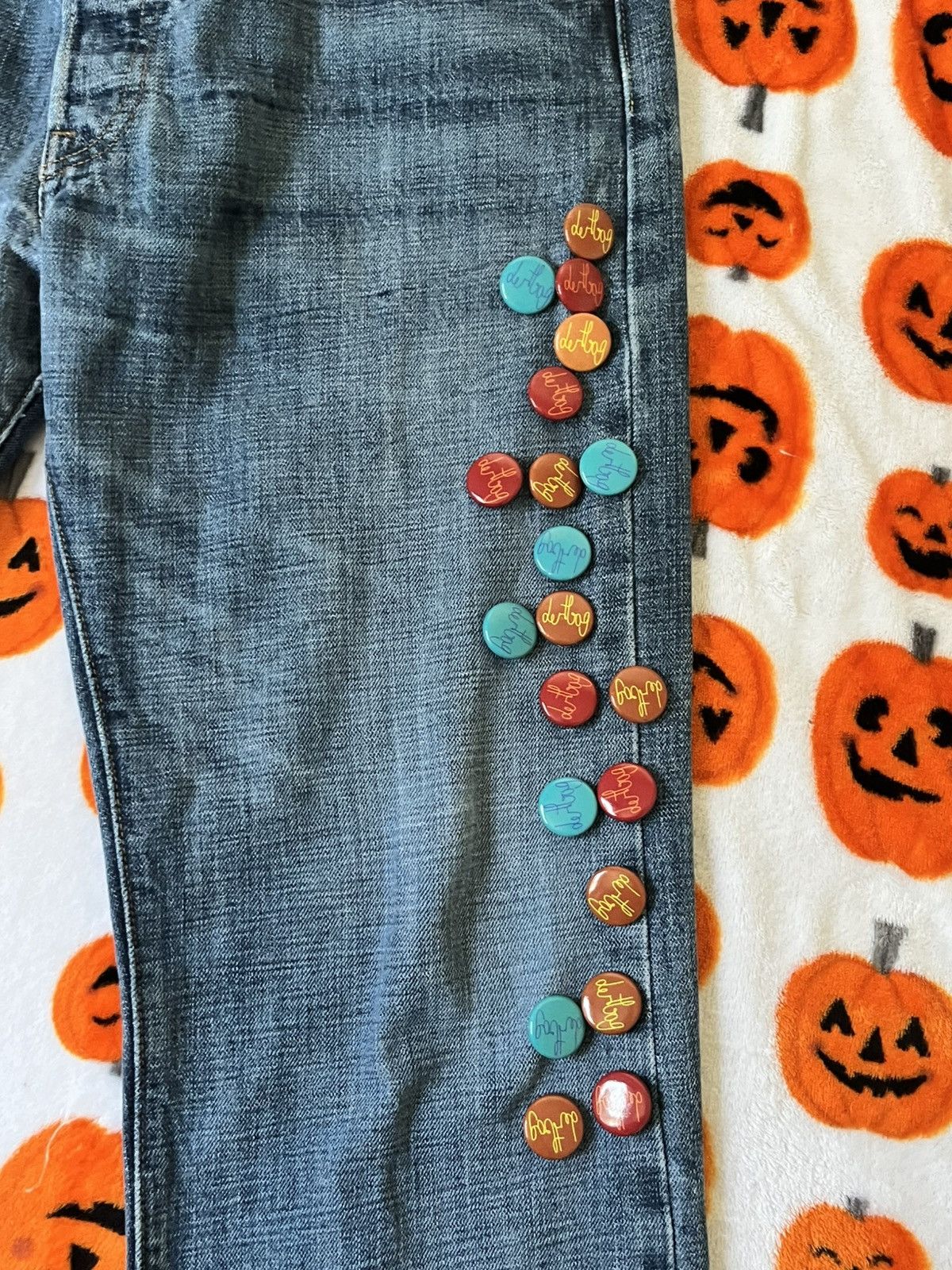 Dertbag Braille Pins Divine Energy Prototype Jeans (34x32) Size US 34 / EU 50 - 5 Thumbnail