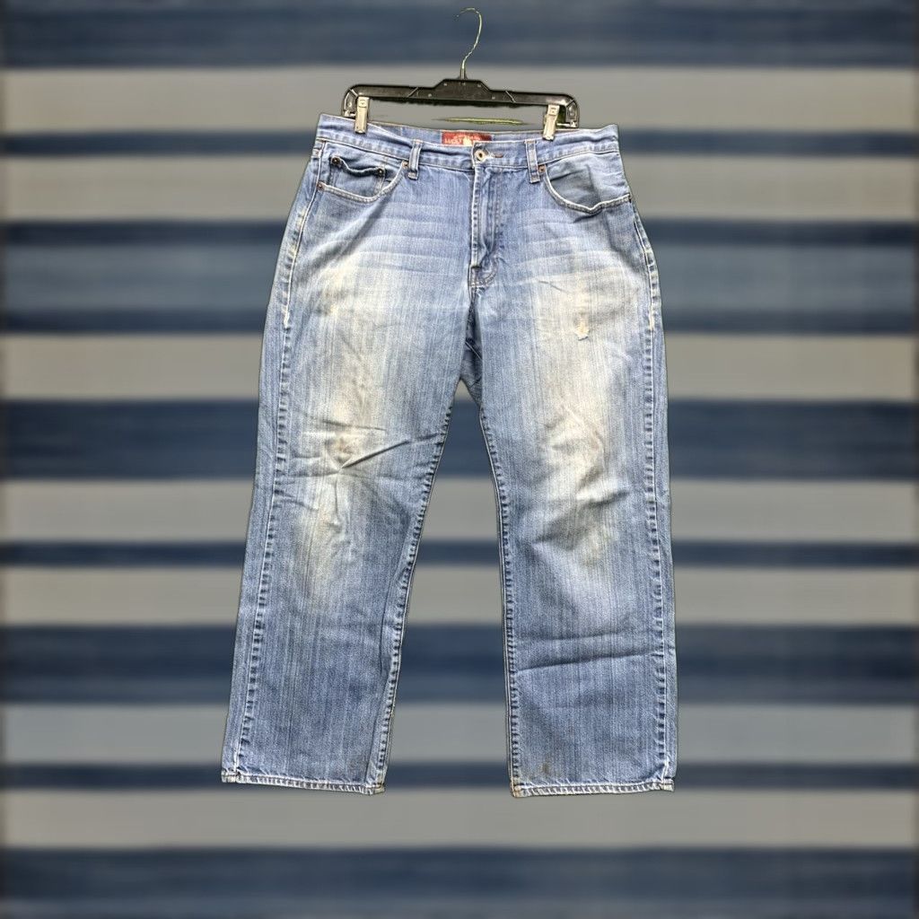 Lucky Brand VINTAGE Lucky Brand Jeans Men 34x28 Jeans Relaxed Straight Denim Blue 181 USA Vintage Mens Size US 34 / EU 50 - 1 Thumbnail