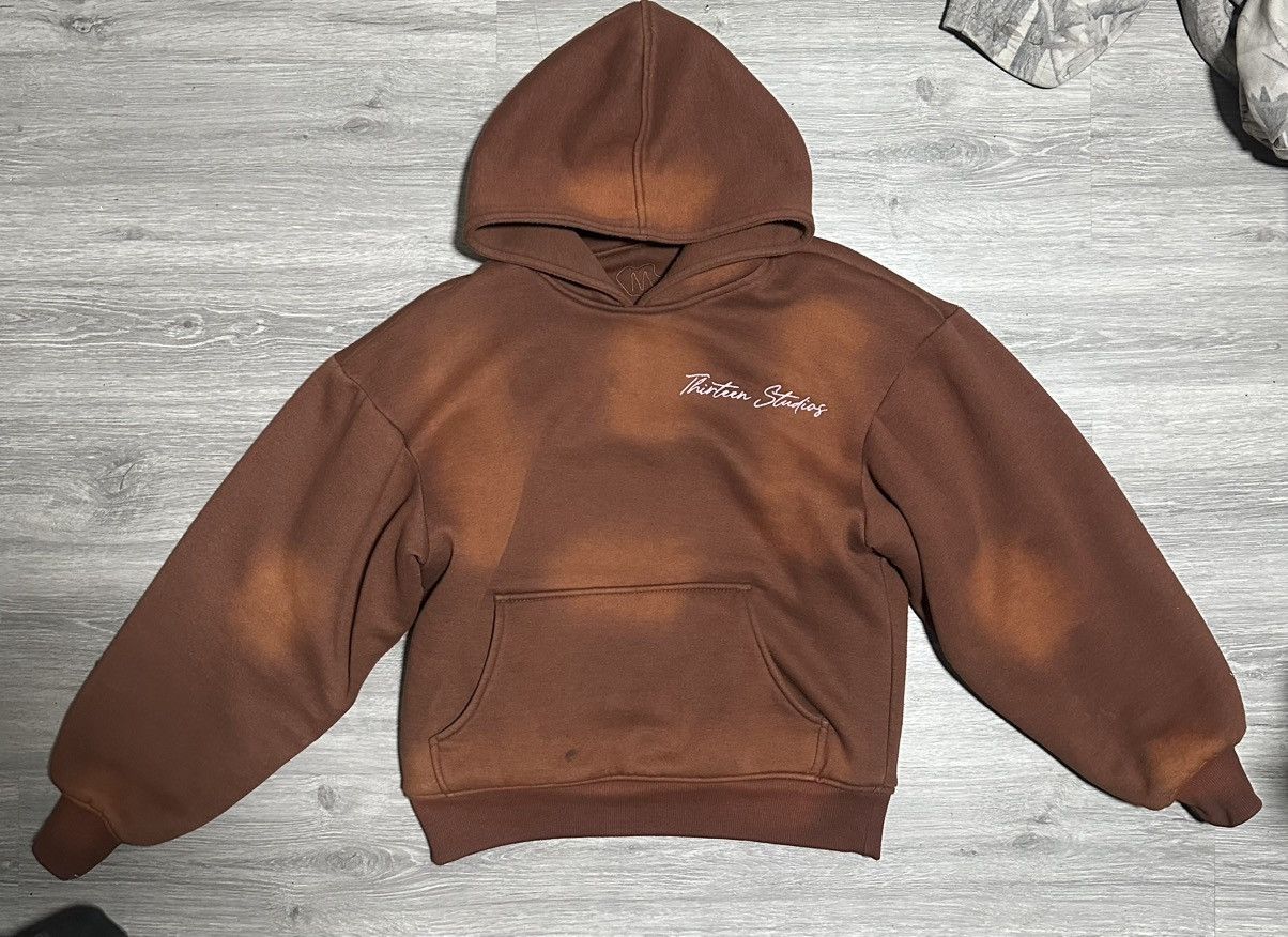 Thirteen Studios Thirteen Studio Brown Acid Hoodie with irreversible sides Size US M / EU 48-50 / 2 - 1 Thumbnail