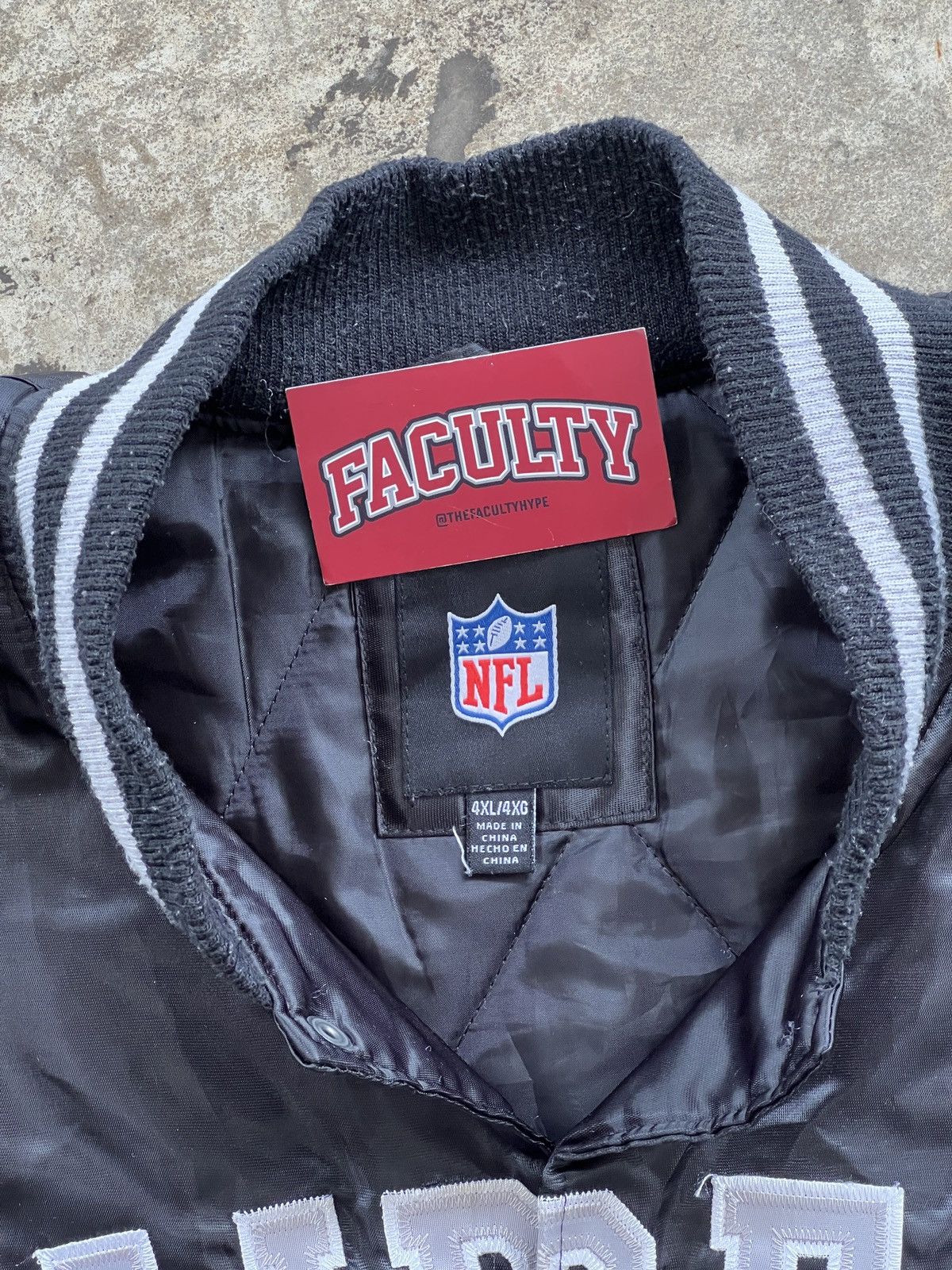 NFL Vintage NFL Raiders Bomber Jacket 4XL Size US XXL / EU 58 / 5 - 3 Thumbnail