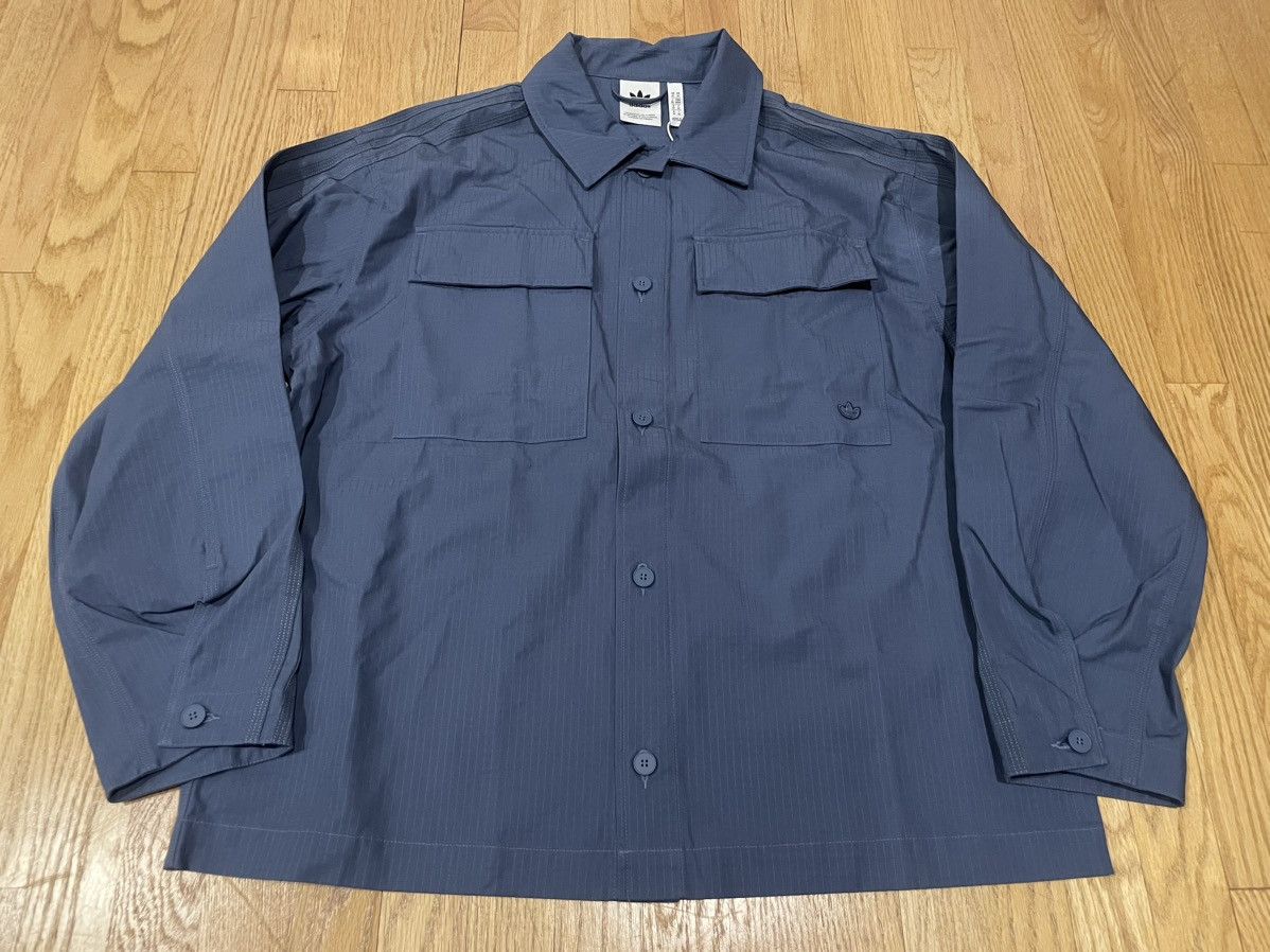 Adidas P ESS+ LS Button Up Shirt Jacket Ripstop Skate Size US M / EU 48-50 / 2 - 1 Thumbnail