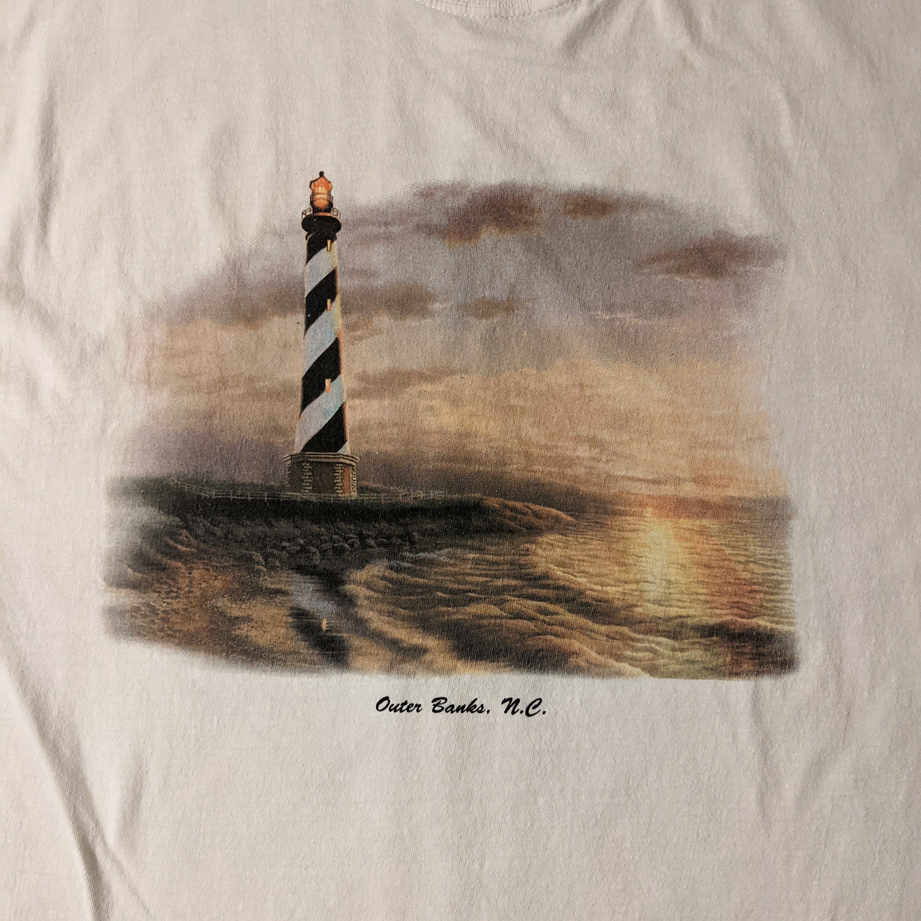 Jerzees Year 00s 2000s Outer Banks I Survived Hurricane Alex Tee Size US XL / EU 56 / 4 - 3 Thumbnail