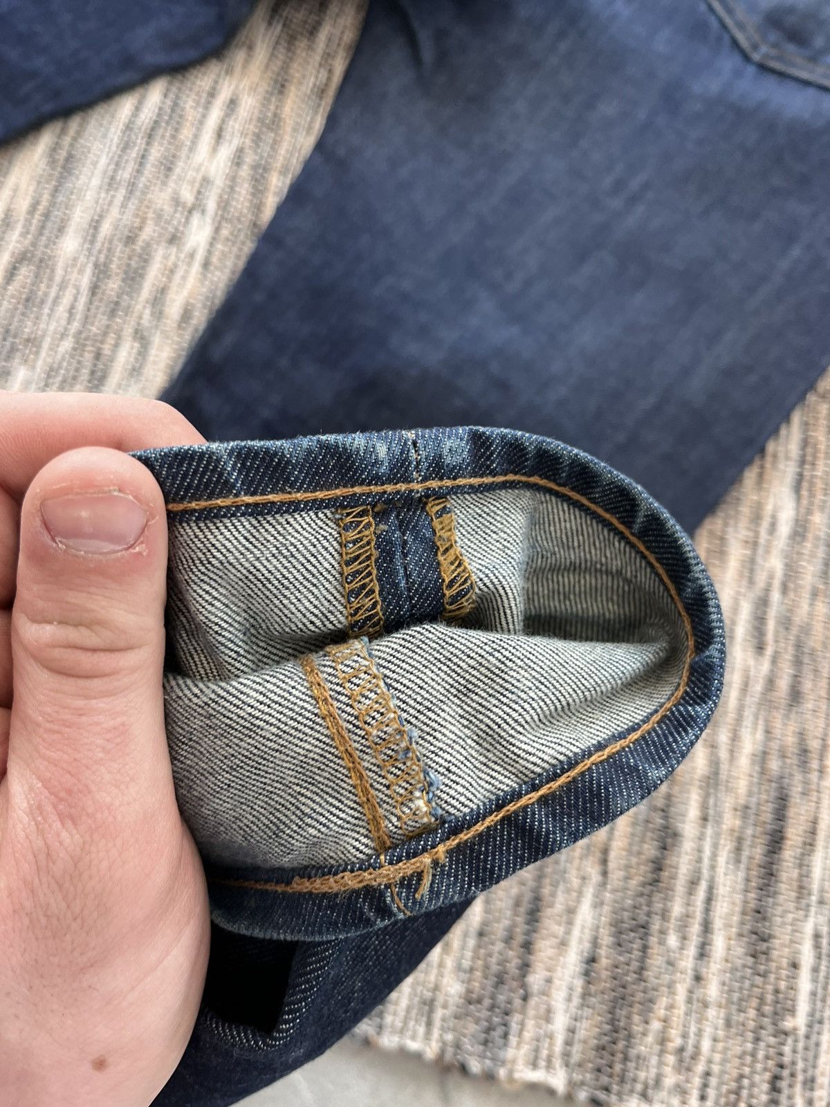 Edwin Vintage Edwin Japanese Faded Denim Jeans 33/32 Blue Y2K Size US 33 - 20 Thumbnail