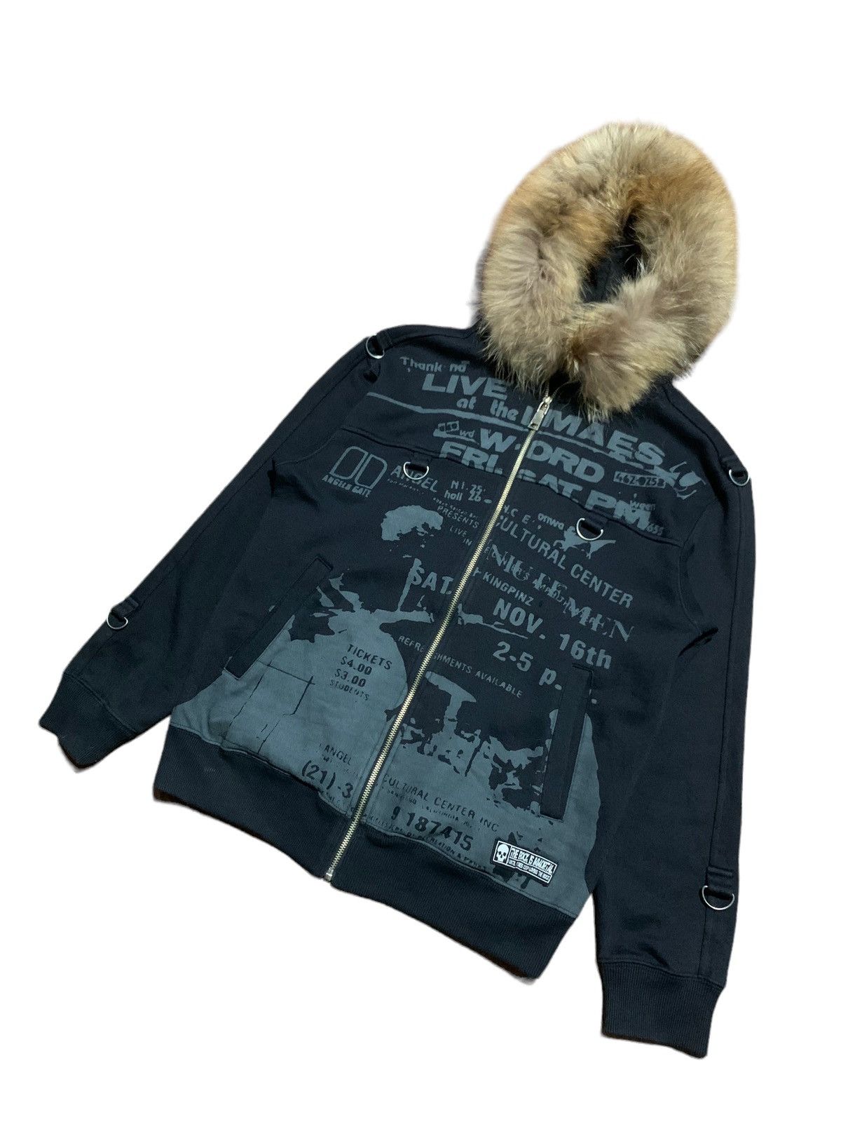 If Six Was Nine Centerclease poem fur hoodie bondage rock if6w9 LgB style Size US M / EU 48-50 / 2 - 5 Thumbnail
