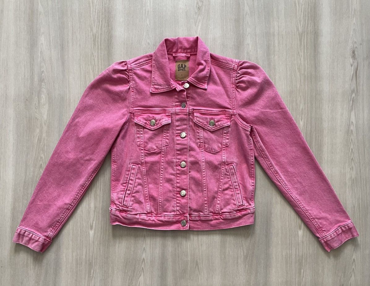 Gap GAP X BARBIE Adult Pink Puff Sleeve Icon Denim Jacket - S Size S / US 4 / IT 40 - 1 Thumbnail