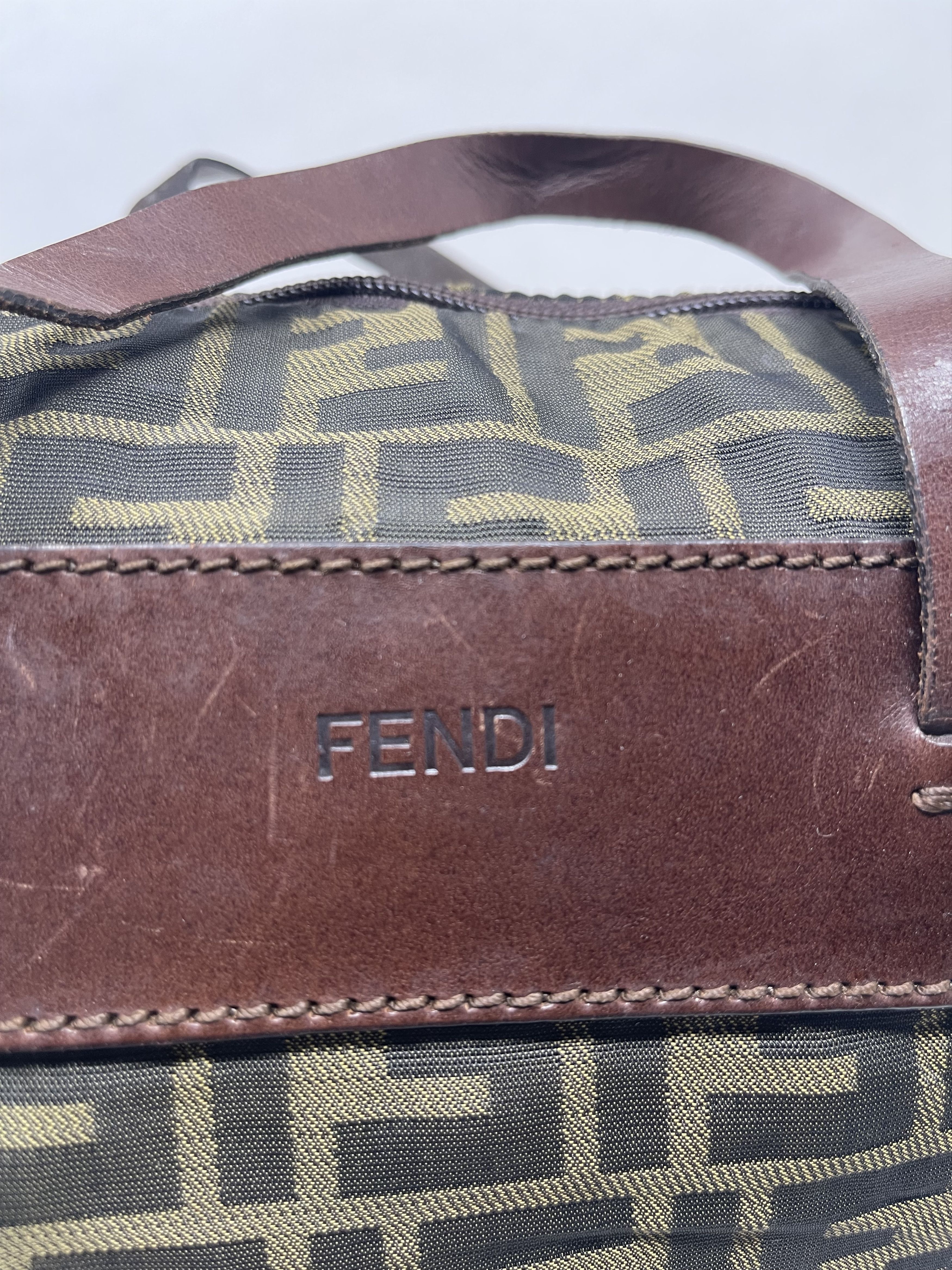 Fendi Vintage Fendi Zucca Monogram Tote Bag Size ONE SIZE - 6 Thumbnail