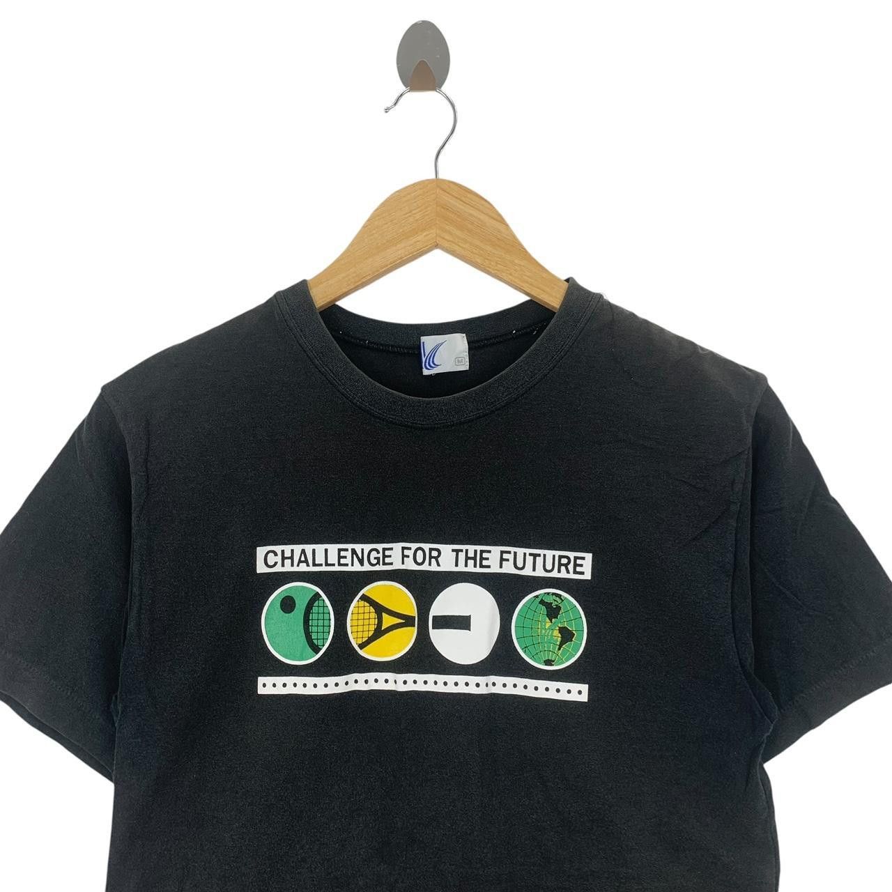 Vintage Vintage CHALLENGE COURT TENNIS For The Future Tee Shirt Size US M / EU 48-50 / 2 - 2 Thumbnail