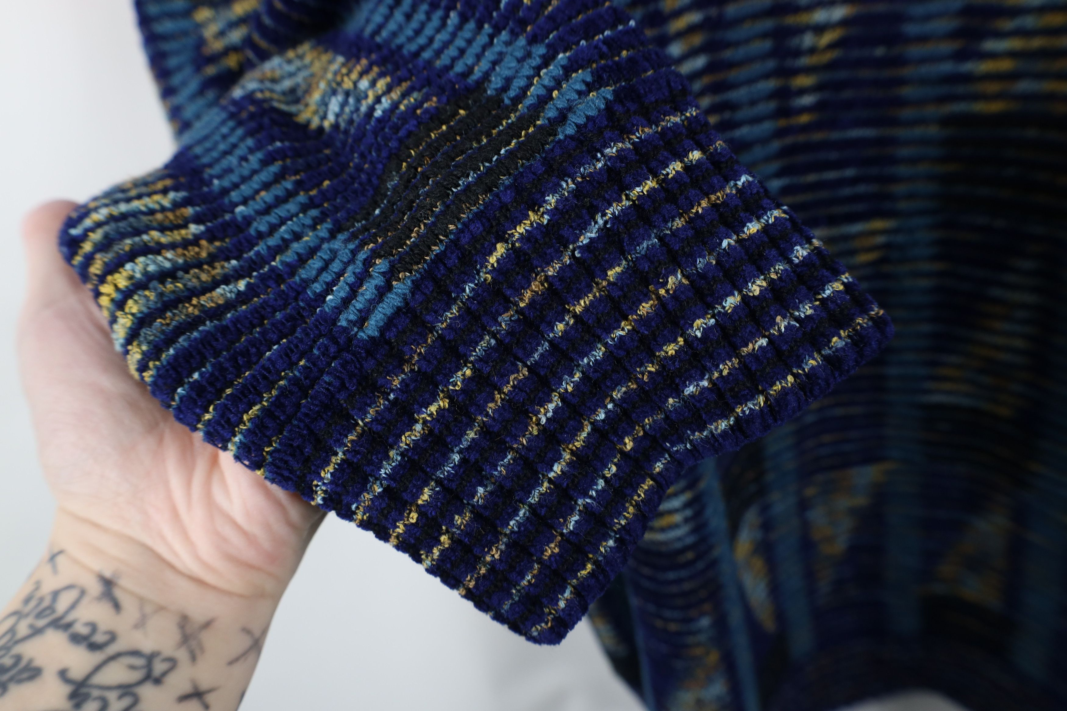 Vintage Vintage 90s Coogi Style Geometric Ribbed Knit Sweater Size US XL / EU 56 / 4 - 5 Thumbnail
