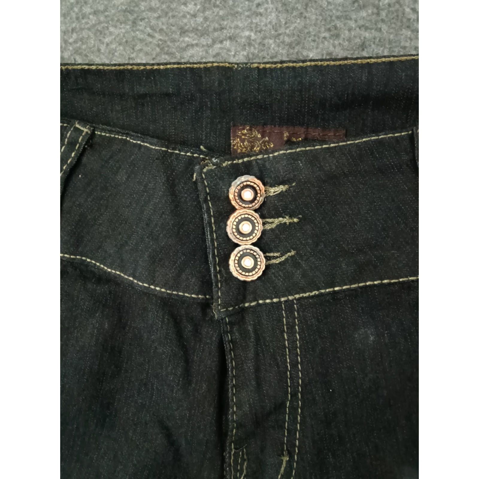 Vintage VINTAGE Unbranded Jeans 3 Button Closure Dark Wash Skinny Women's 19/20 Size 40" / US 18 - 3 Thumbnail