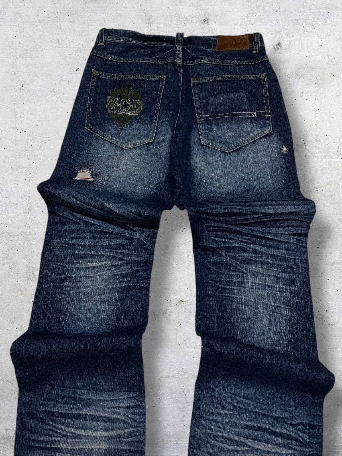Hysteric Glamour VINTAGE MORE CORE DIVISION RIPPED JAPAN PUNK SUPERSTAR DENIM Size US 32 / EU 48 - 13 Thumbnail