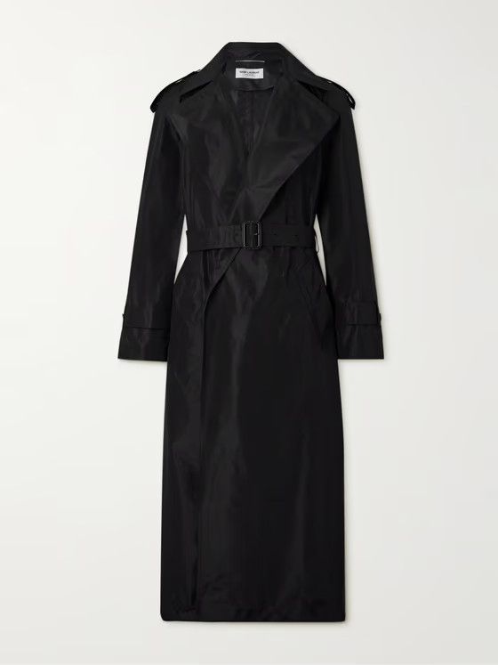 Saint Laurent Paris o1bcso1str1024 Trench Long in Black Size US XXL / EU 58 / 5 - 1 Thumbnail
