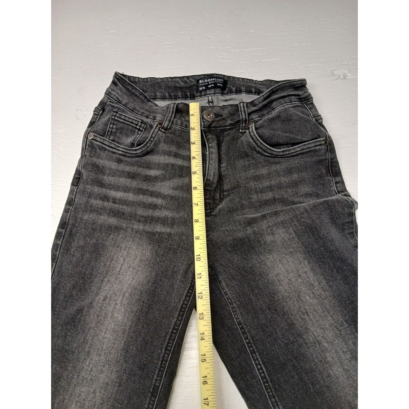 Other Bloomchic Denim Black (10) Comfort Straight Fit Jeans Size 32" / US 10 / IT 46 - 4 Thumbnail