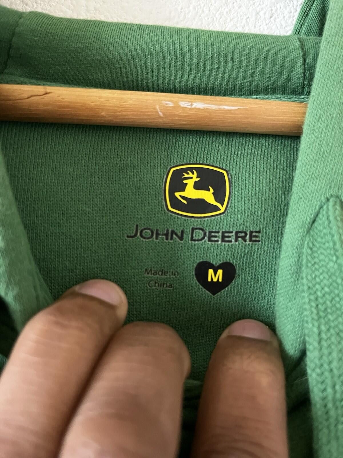 John Deere John Deere Tractor Girl Hoodie Green Graphic Women M Size M / US 6-8 / IT 42-44 - 3 Thumbnail