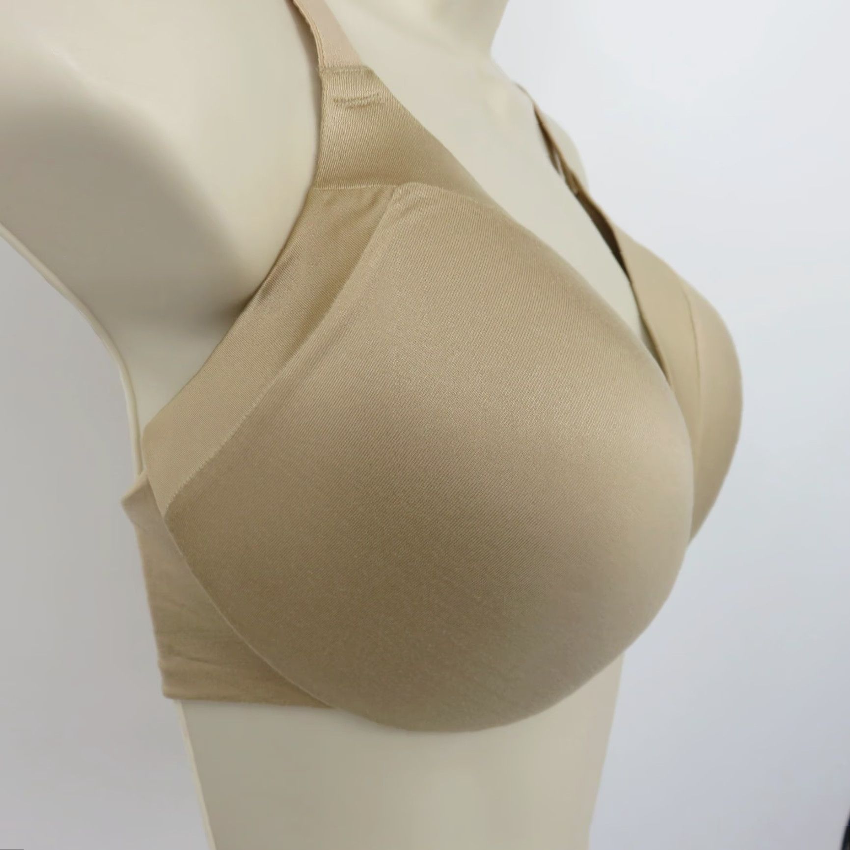 Vintage Maidenform Comfort Devotion Bra 40C Beige Lined Underwire T-Shirt Style Size ONE SIZE - 3 Thumbnail
