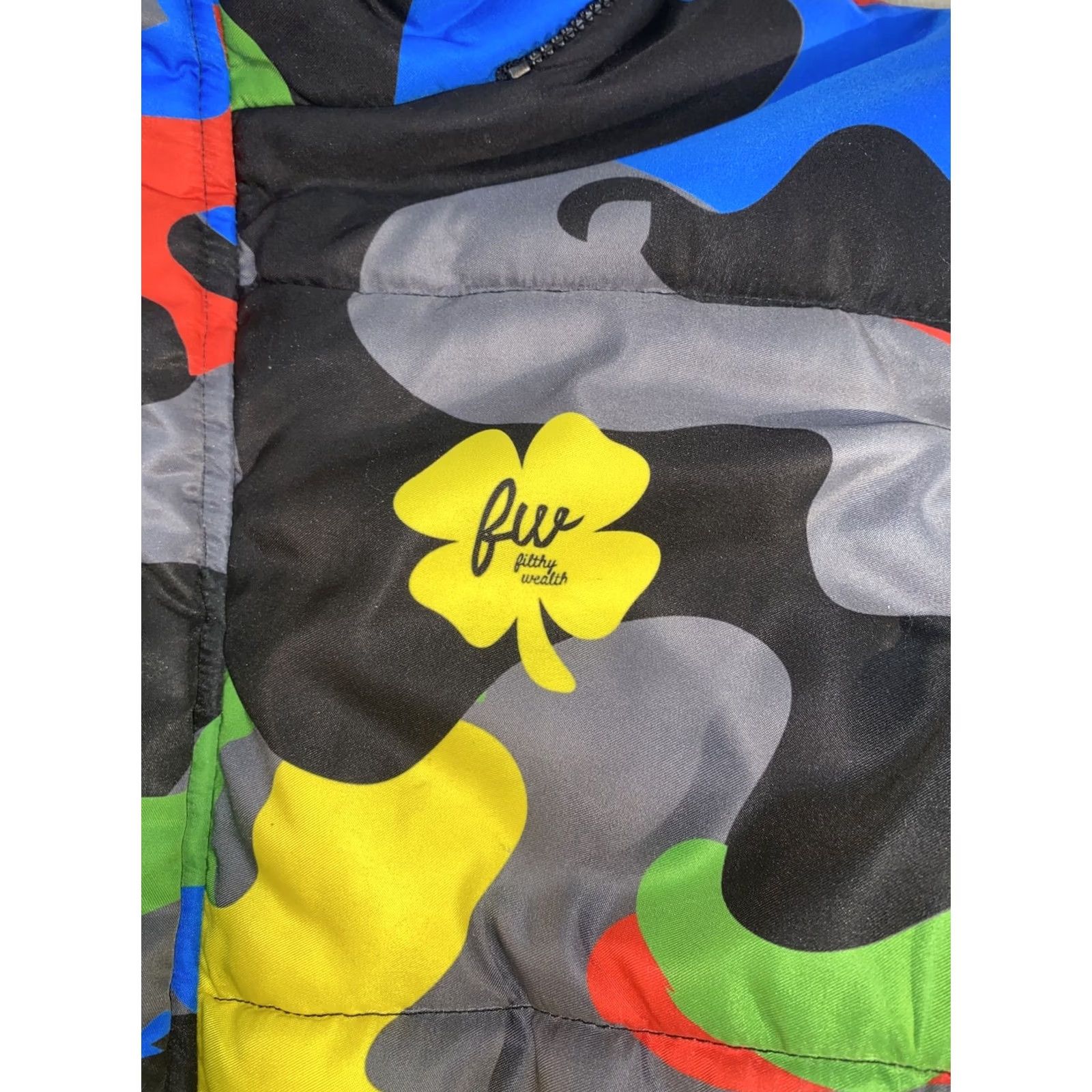 AMO FILTHY WEALTH CLOTHING CAMO JACKET Oversized Trench Coat Men S Multicolor Camouflage Extended Size S Size US S / EU 44-46 / 1 - 3 Thumbnail