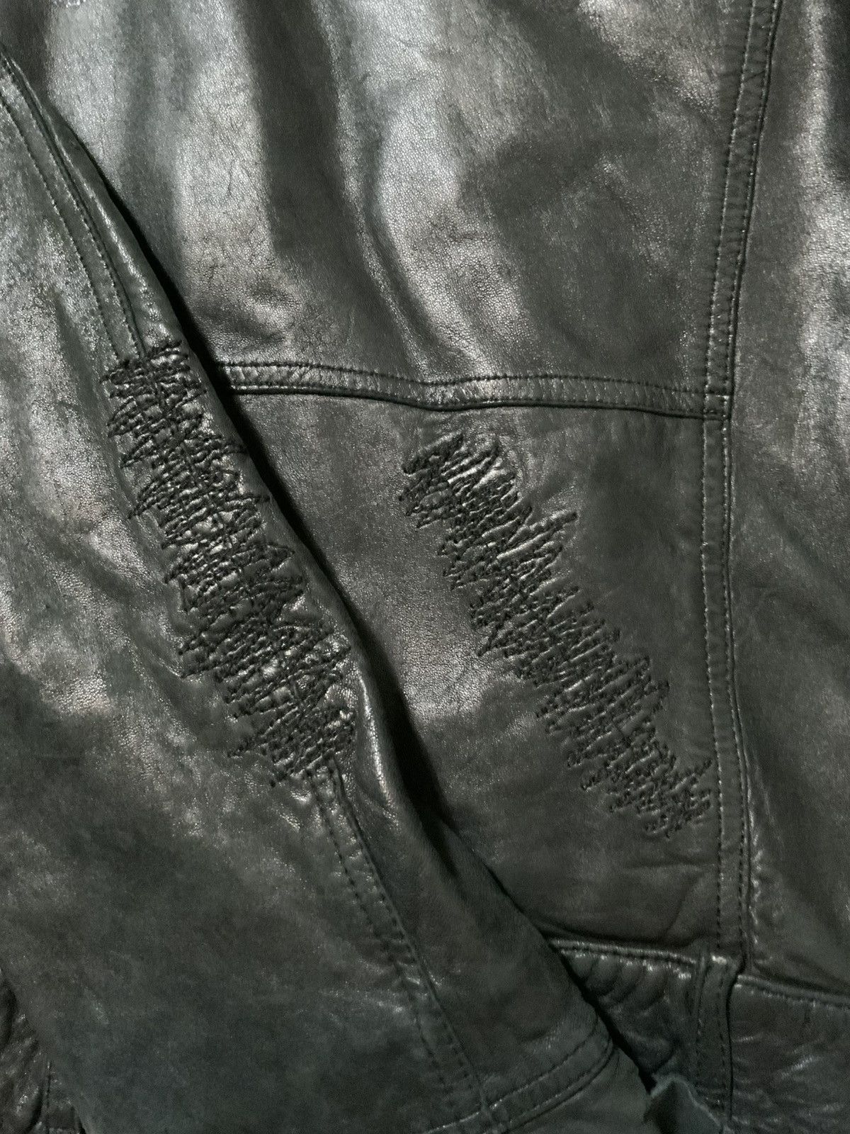 Buckler Andrew Buckler Faithful Unto Death Leather Motorcycle Jacket Size US M / EU 48-50 / 2 - 12 Thumbnail