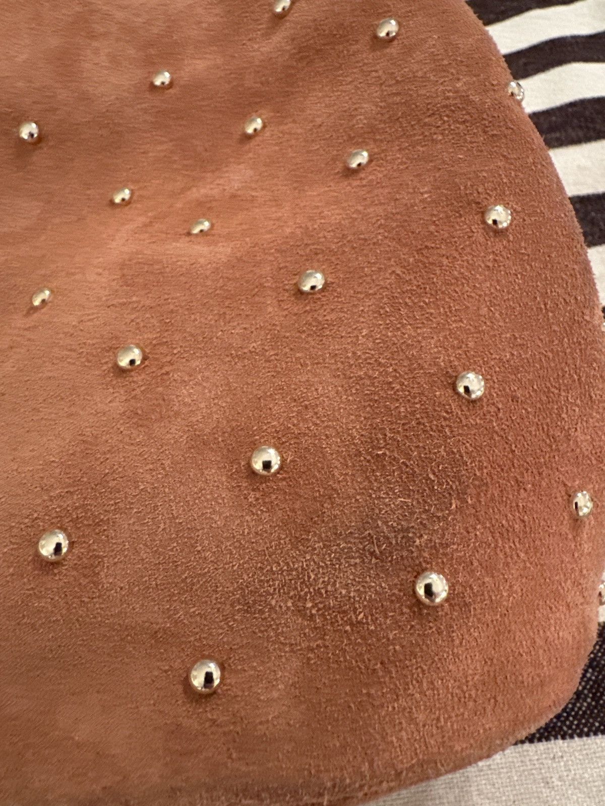 Sezane Sezane Hope Bag in Blush Suede Size ONE SIZE - 8 Thumbnail