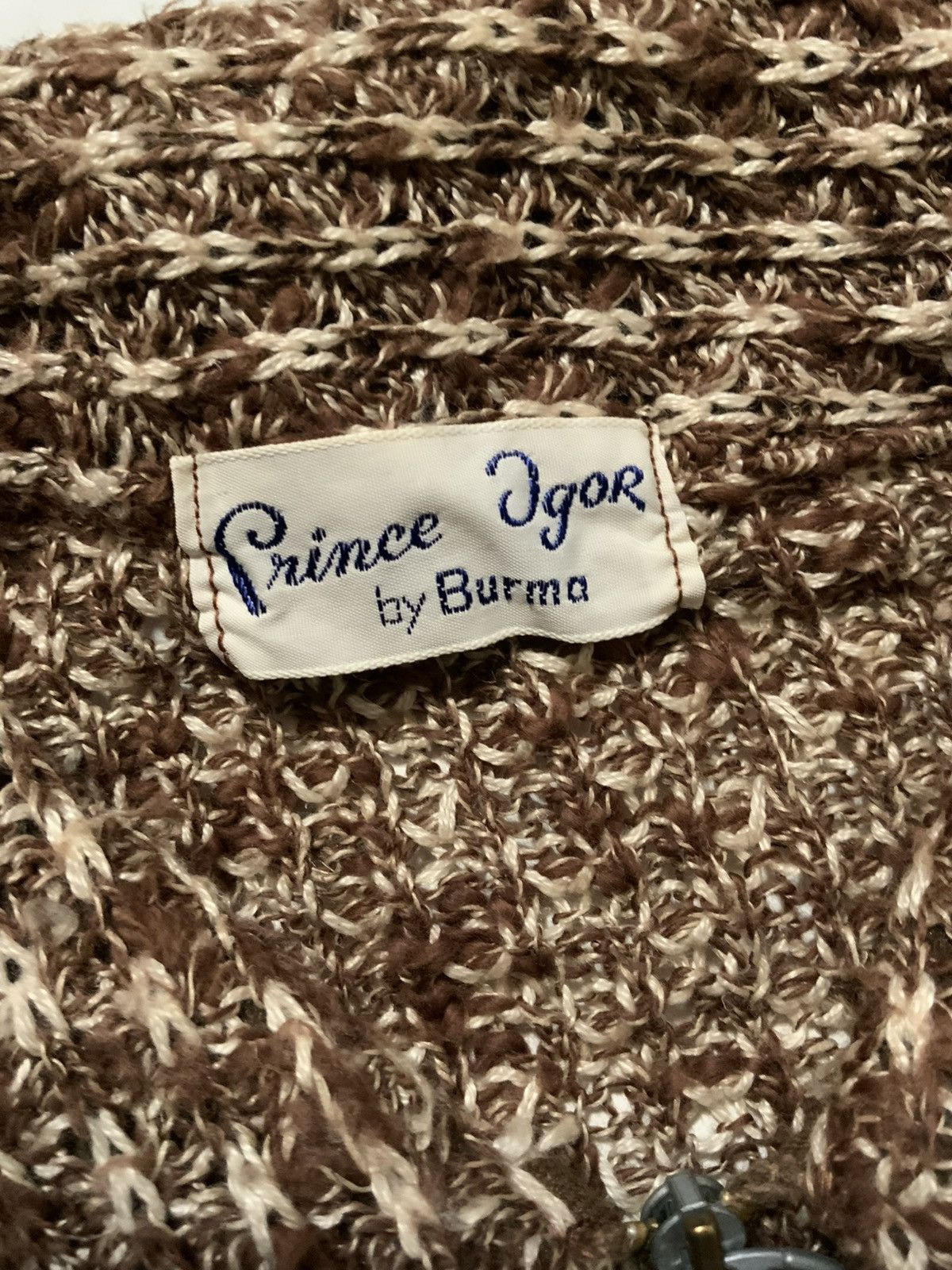 Vintage VTG 60s 70s Prince Igor Burma Knit Circle Zip Disco Sweater Size US M / EU 48-50 / 2 - 5 Thumbnail