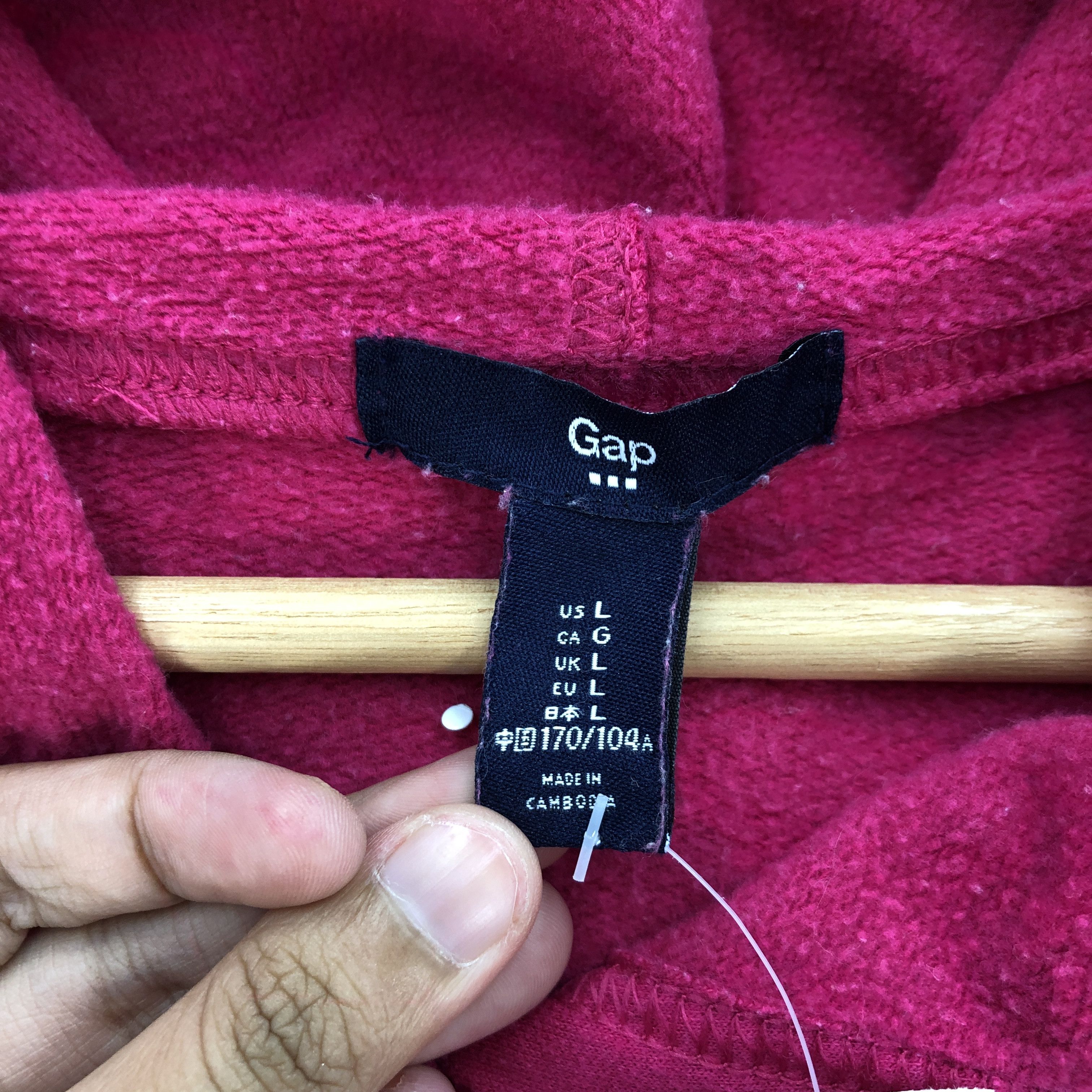 Gap Vintage GAP Sweatshirt Hoodie GAP Sweater Hooded Jumper Size M / US 6-8 / IT 42-44 - 5 Thumbnail