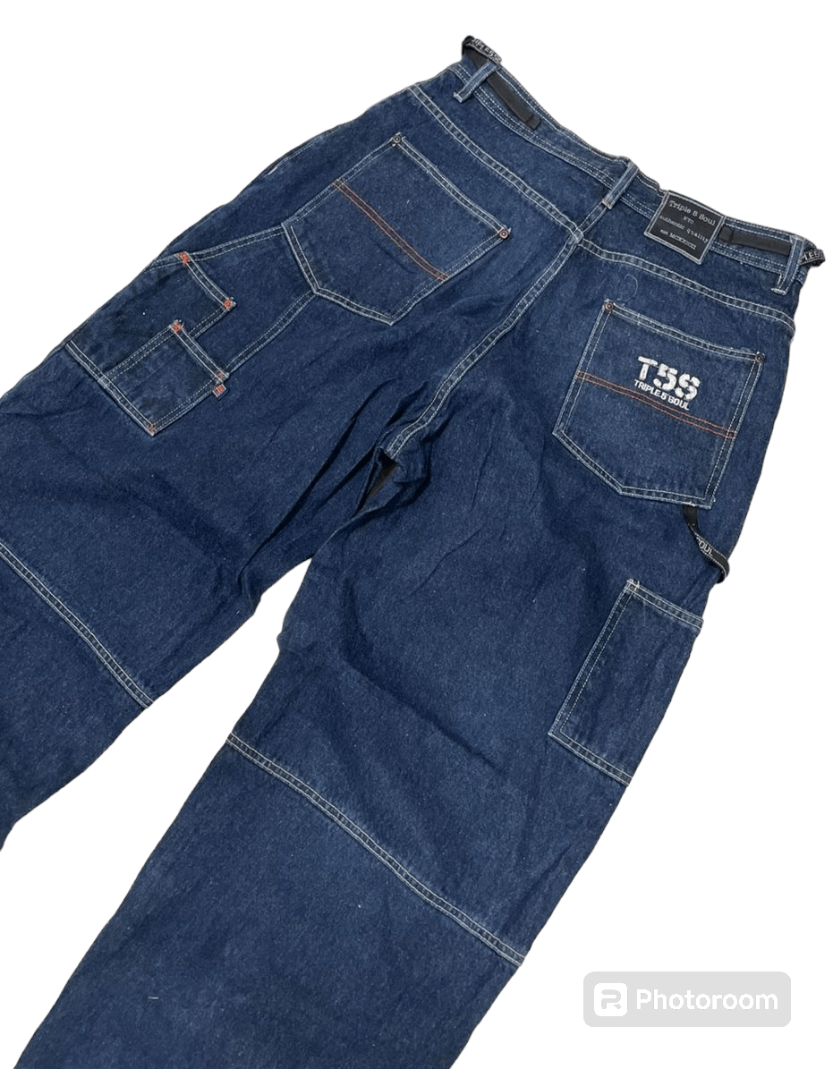 JNCO 💥Y2K Baggy Triple 5 Soul Jeans 💥 Size US 34 / EU 50 - 3 Thumbnail