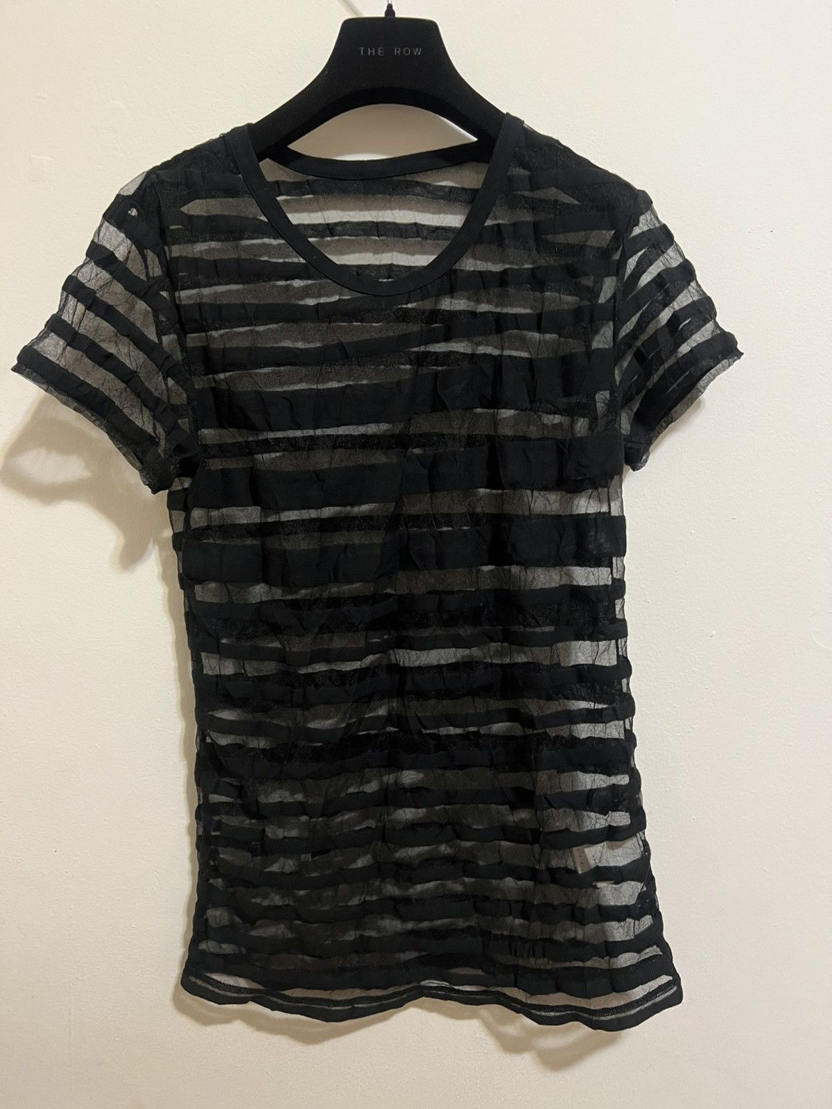 Y's Y’s Stripe Sheer Mesh Short Sleeve Top Size US M / EU 48-50 / 2 - 1 Thumbnail