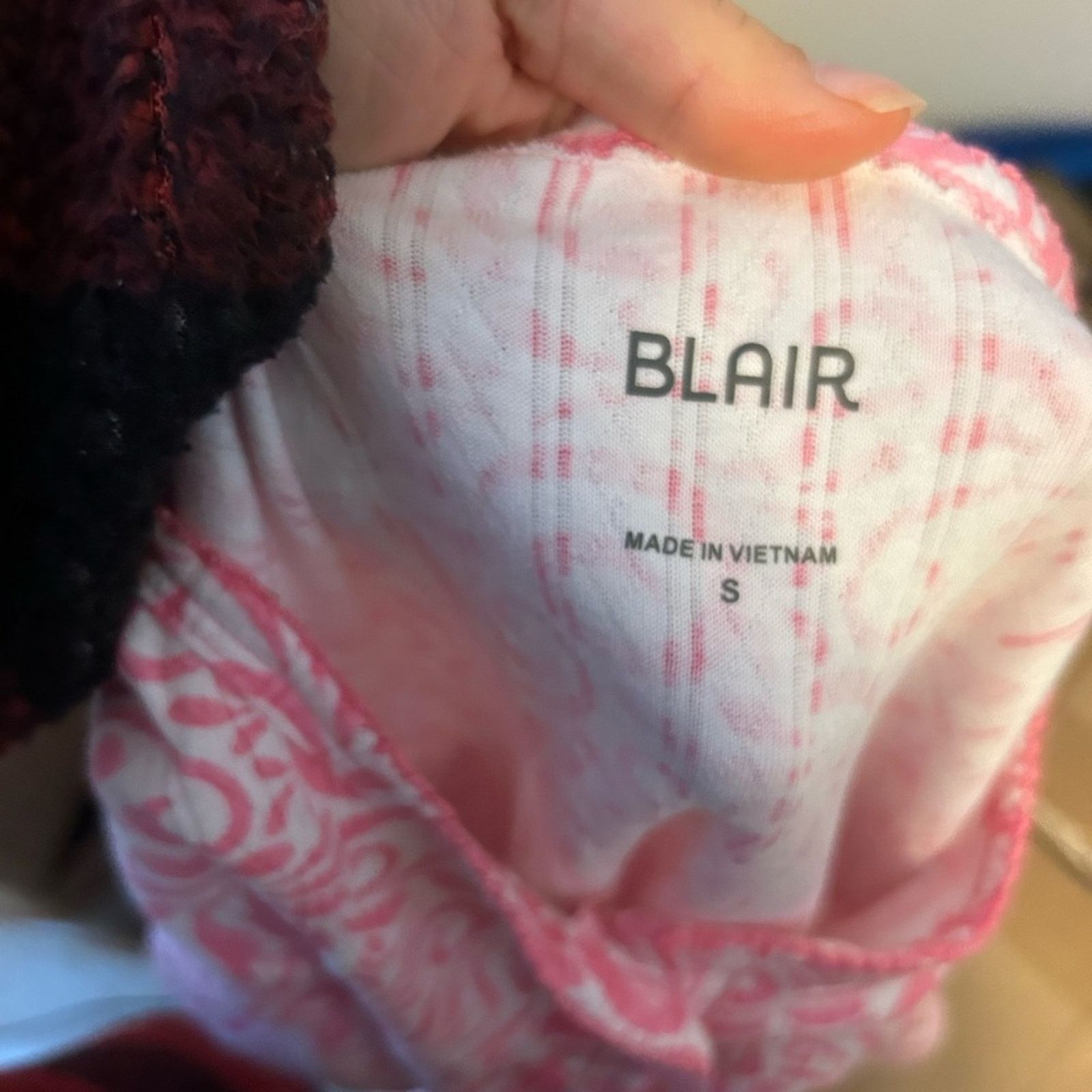 Other Blair Pink and White Swirl Pointelle Henley Tee Size S / US 4 / IT 40 - 4 Thumbnail