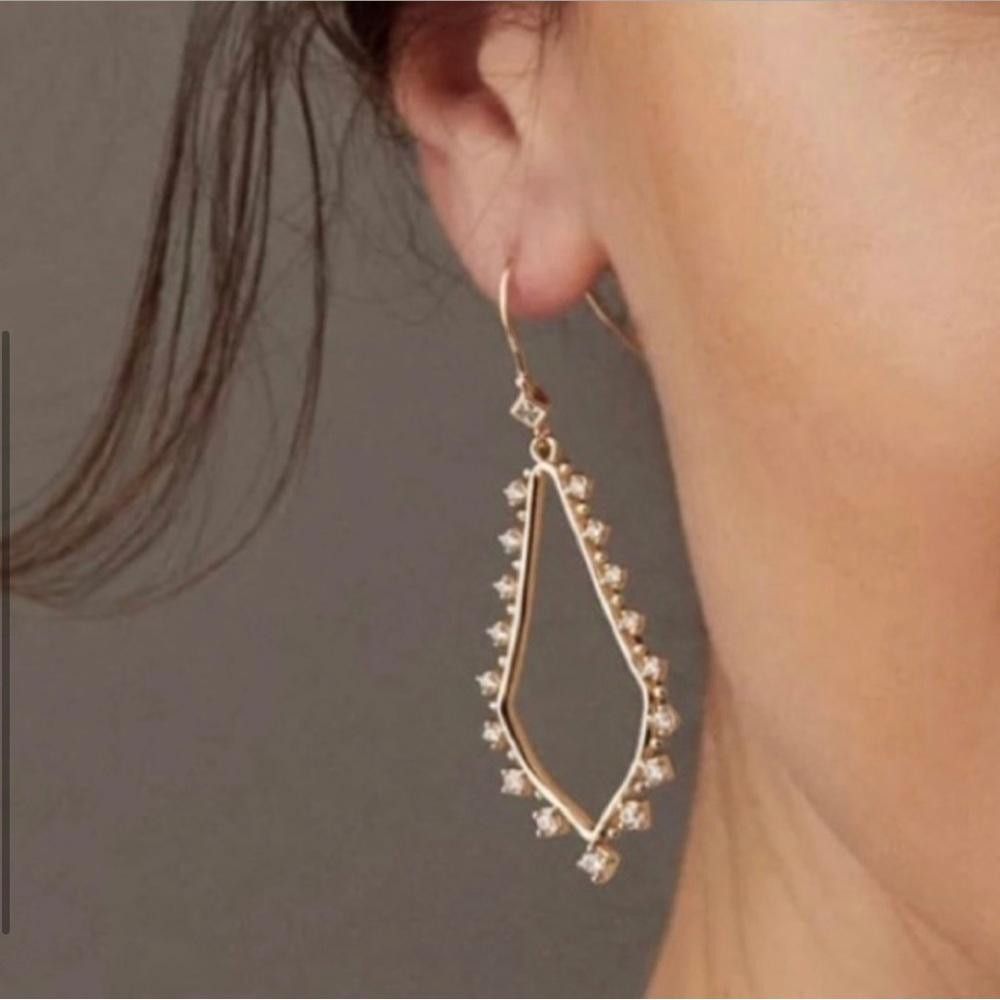 Kendra Scott Kendra Scott Bea Crystal Drop Earrings in Rose Gold NEW Size ONE SIZE - 2 Thumbnail