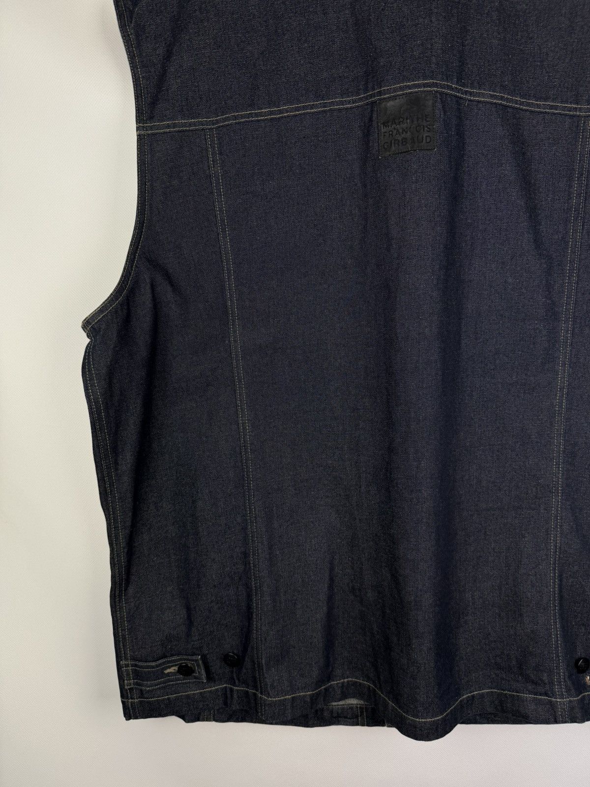 Marithe + Francois Girbaud × Vintage Marithe Francois Girbaud VTG Denim Trucker Vest Jacket Size US XXL / EU 58 / 5 - 17 Thumbnail
