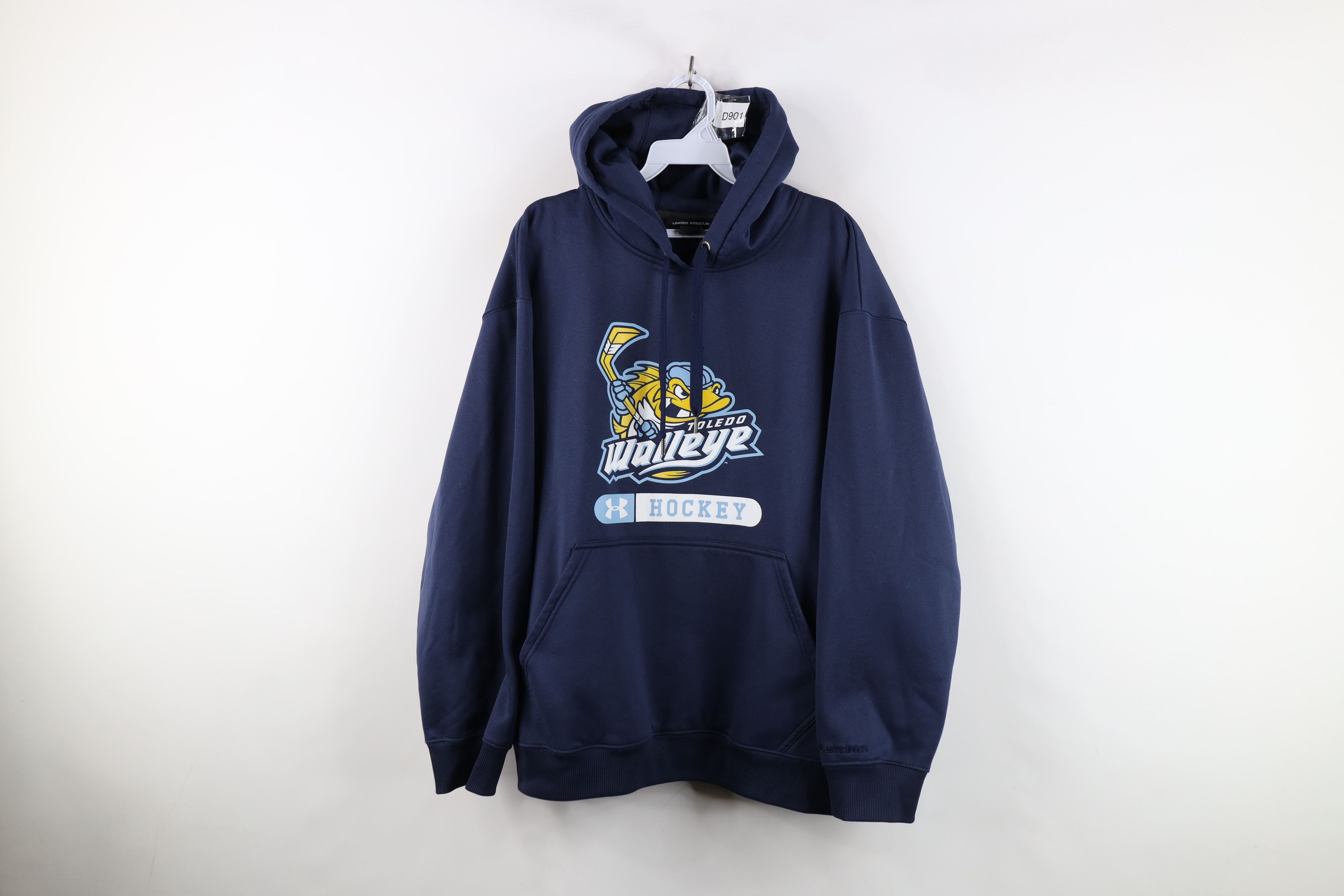 Under Armour × Vintage Under Armour Toledo Walleye Hockey Hoodie Sweatshirt Blue Size US L / EU 52-54 / 3 - 1 Thumbnail