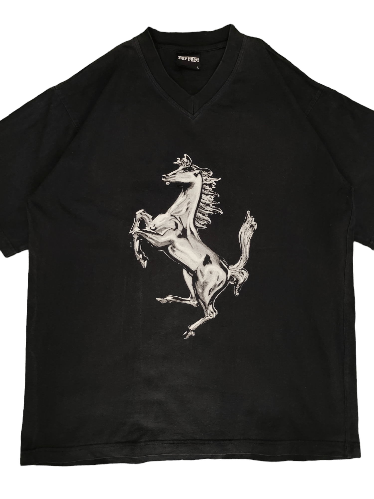 Ferrari Vintage 90s Ferrari Logo T-Shirt Size US L / EU 52-54 / 3 - 2 Thumbnail