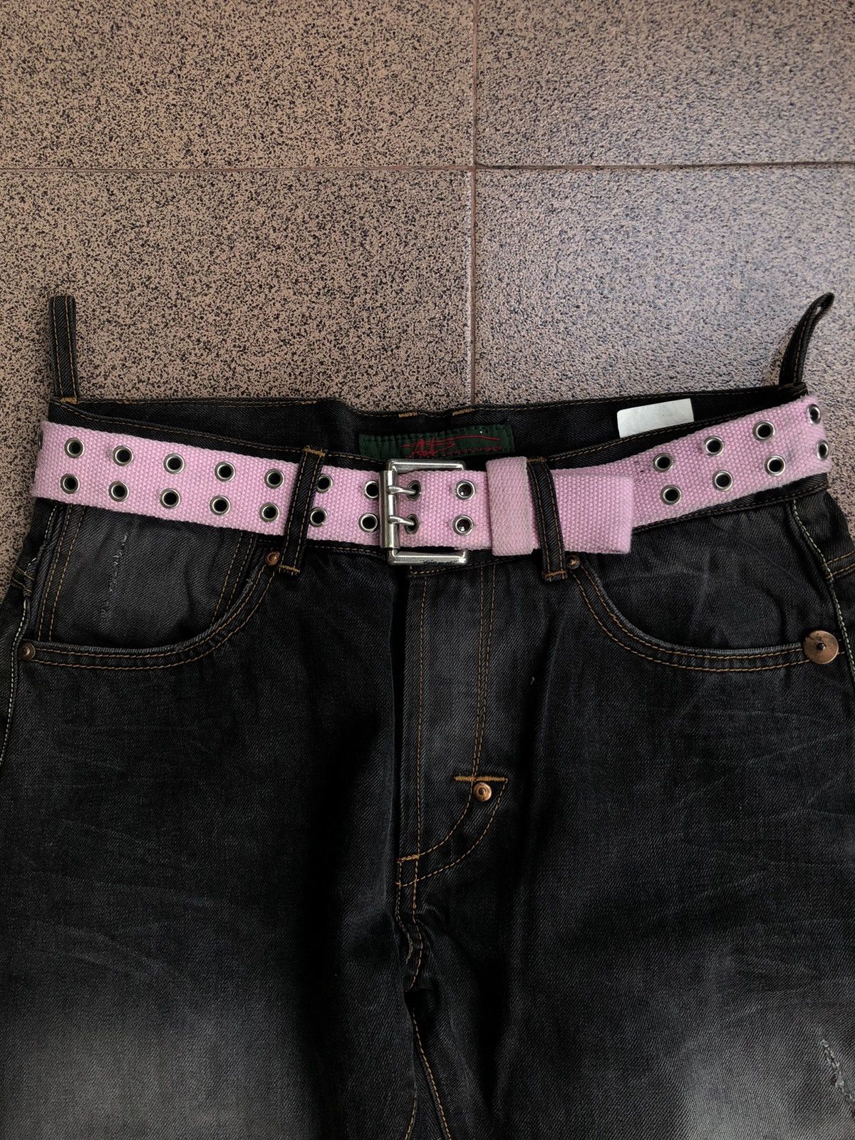 Japanese Brand Pink belt 2 ring like lgb if six was nine vkei style Size ONE SIZE - 1 Thumbnail