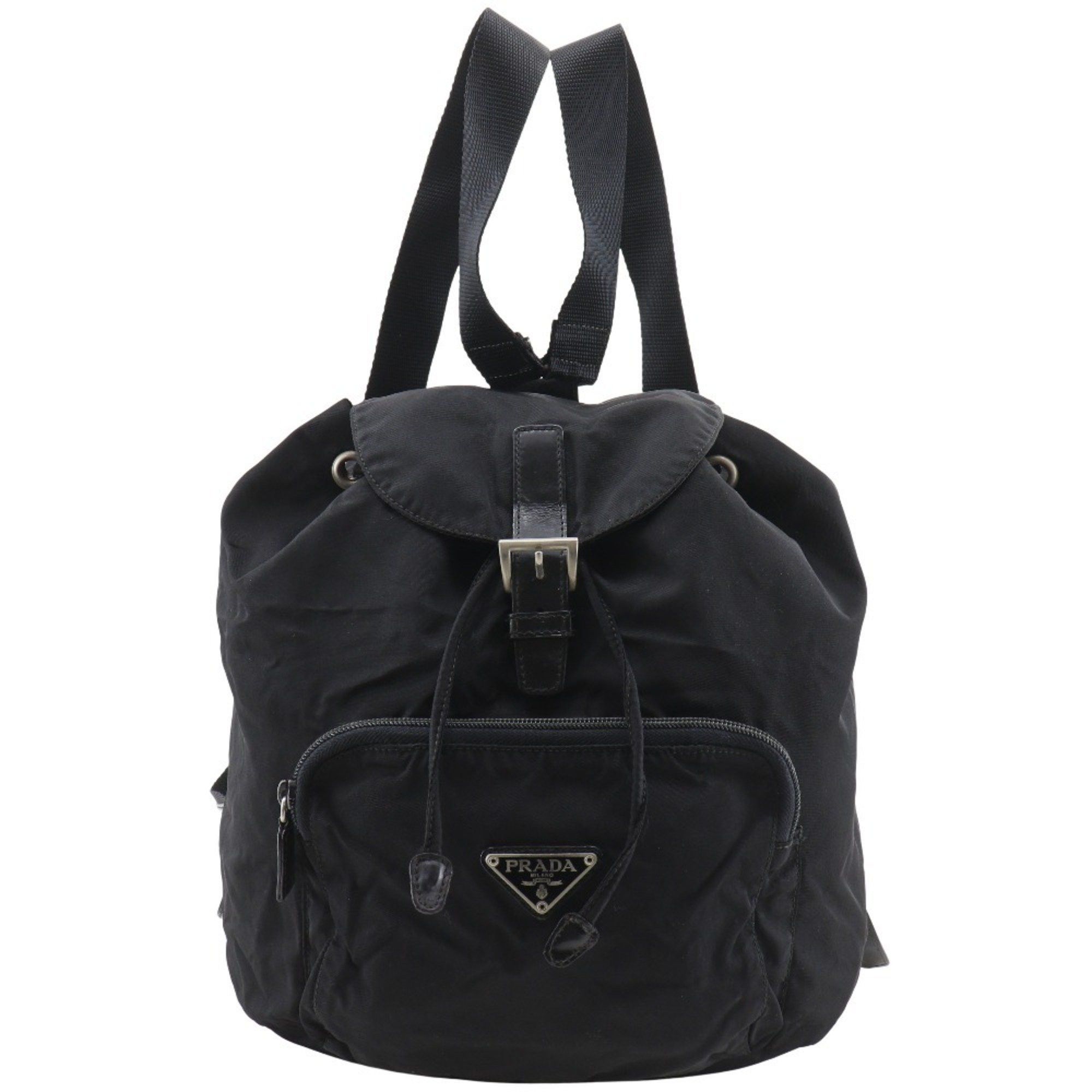 Prada Prada Backpack/Daypack, Nylon, Black, A5 Size, Magnetic Type, Women's Size ONE SIZE - 1 Thumbnail