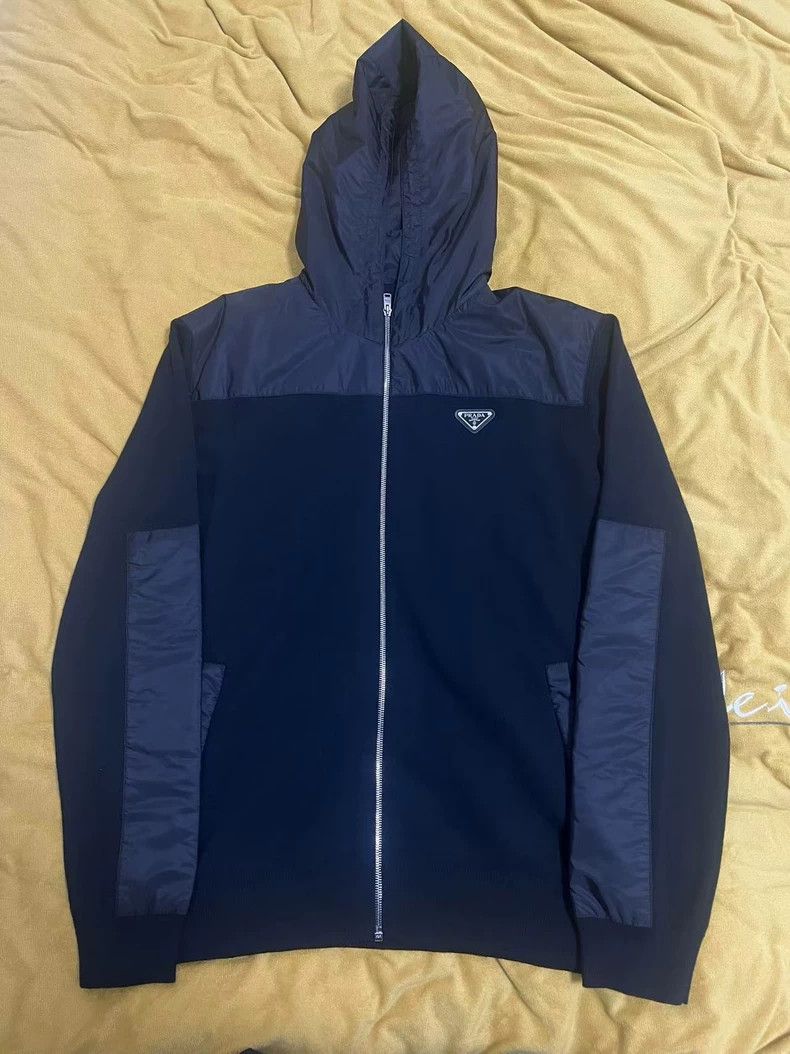 Prada Prada Triangle logo wool jacket 2502-Nextarrow Size US XL / EU 56 / 4 - 1 Thumbnail