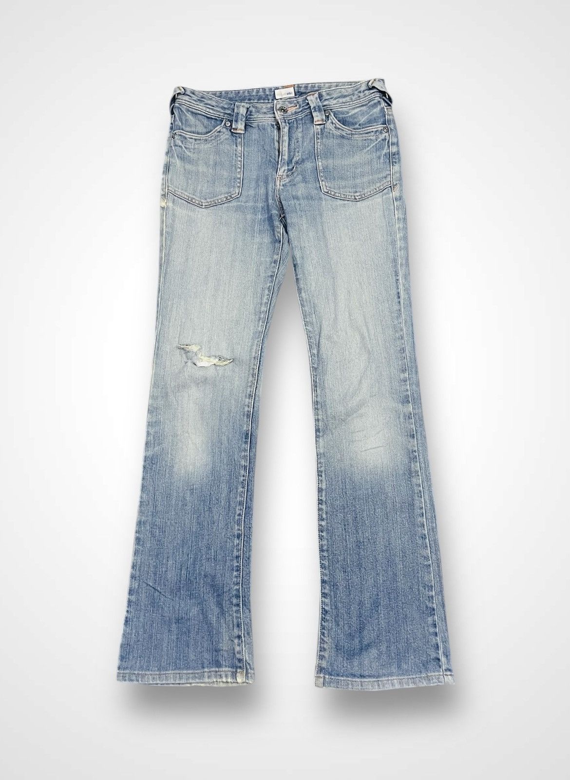 Japanese Brand PBI Bushpant Distressed Denim (16) Size 30" / US 8 / IT 44 - 1 Thumbnail